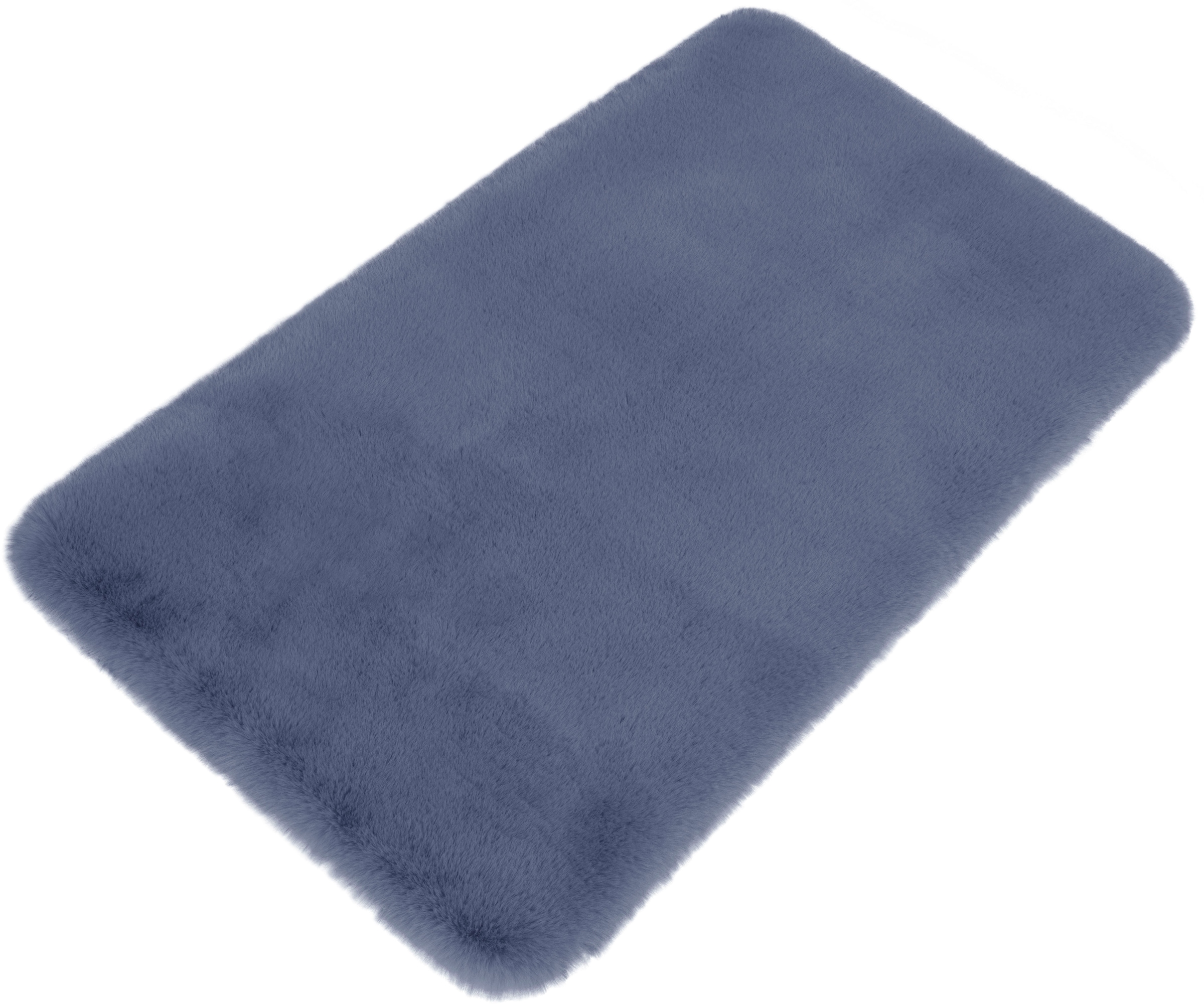 my home Badematte »Rabbit Badematten, Badvorleger, Badezimmer Teppich«, rutschhemmend beschichtet, strapazierfähig-fussbodenheizungsgeeignet-schnell trocknend, Kaninchenfell-Haptik, Badteppich, rechteckig, rund & als 3-tlg. Set