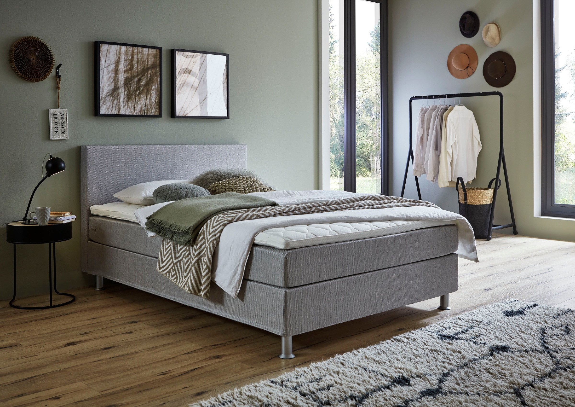ATLANTIC home collection "Edison" inkl. Bonnellfederkern-Matratze und Topper