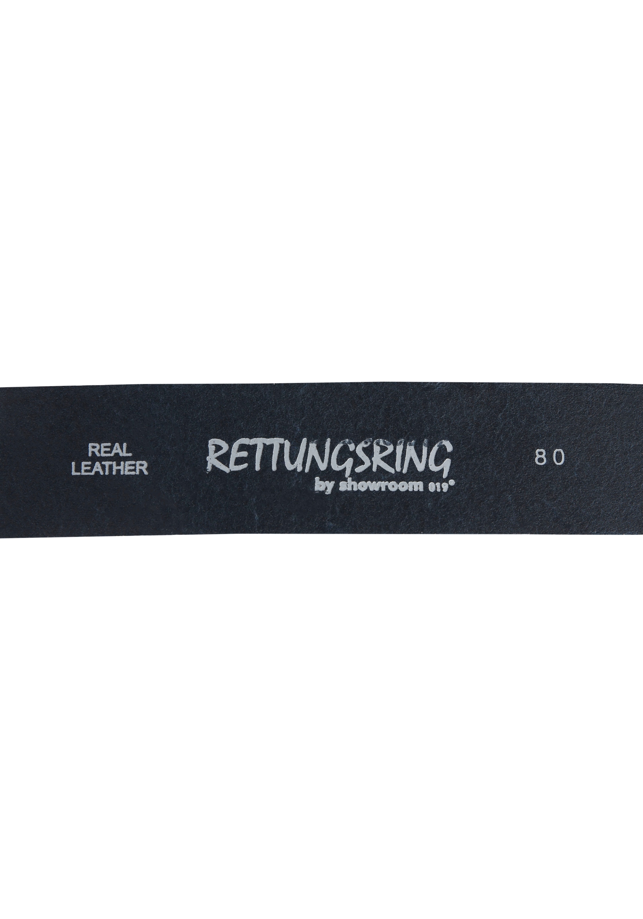 RETTUNGSRING by showroom 019° Ledergürtel, mit austauschbarer Schliesse »Oval Nieten Mit Strass«