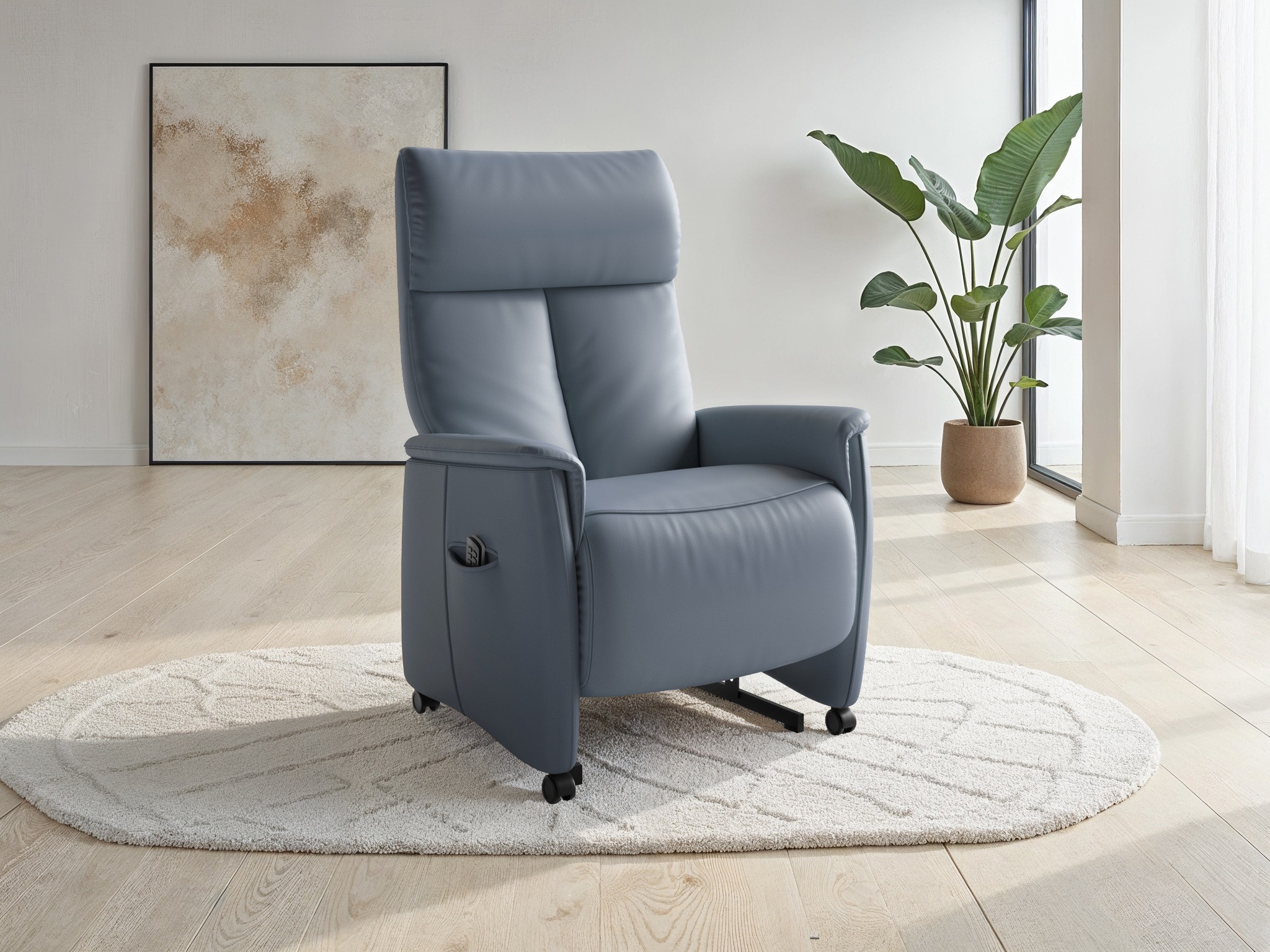 sit&more TV-Sessel "Cremona Comfort Plus, Leder" bis 200 Kg belastbar, mit Herz-Waage Funktion