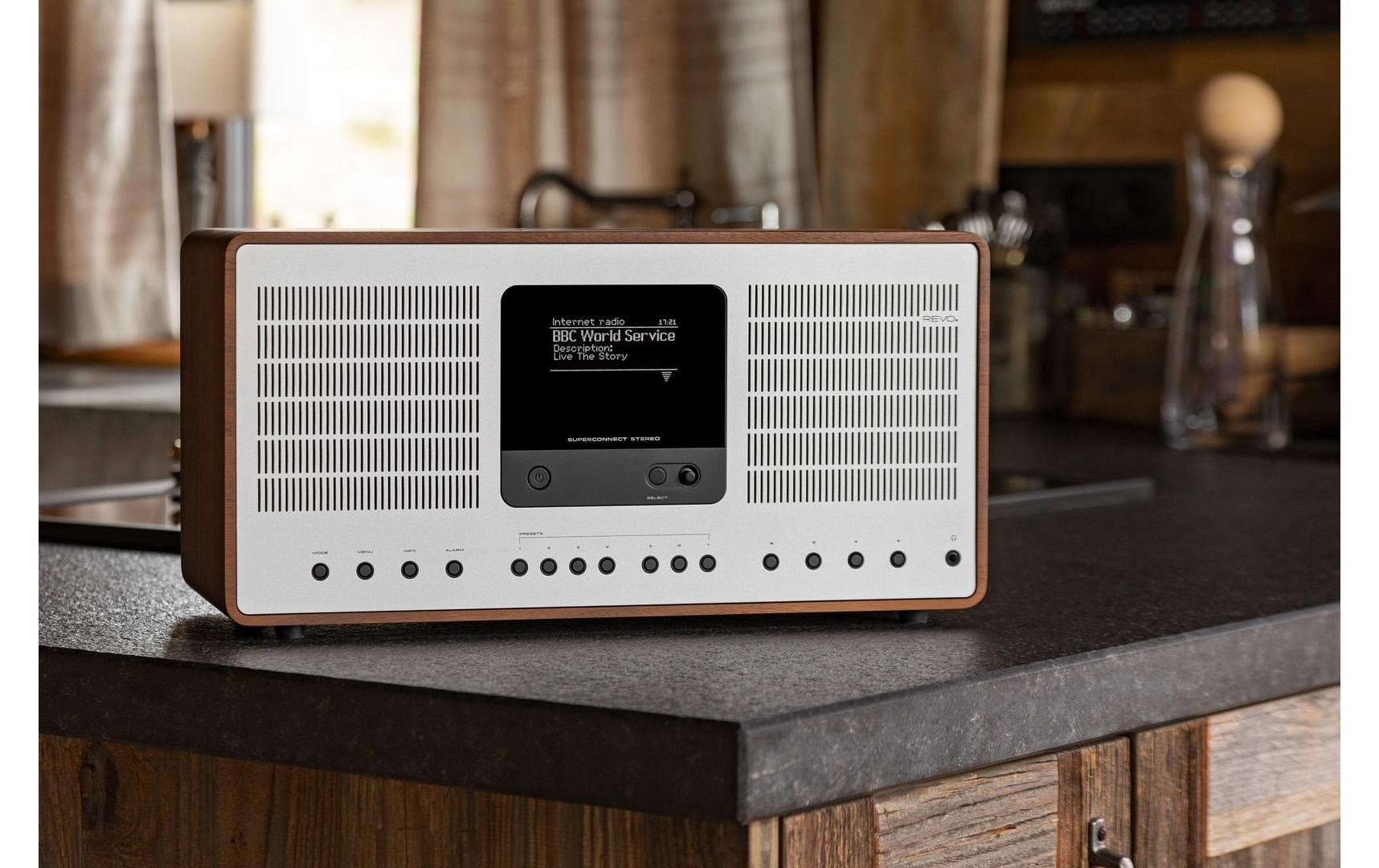 Revo Digitalradio (DAB+) »Superconnect Stereo Weiss«, (Digitalradio (DAB+)-FM-Tuner-Internetradio)