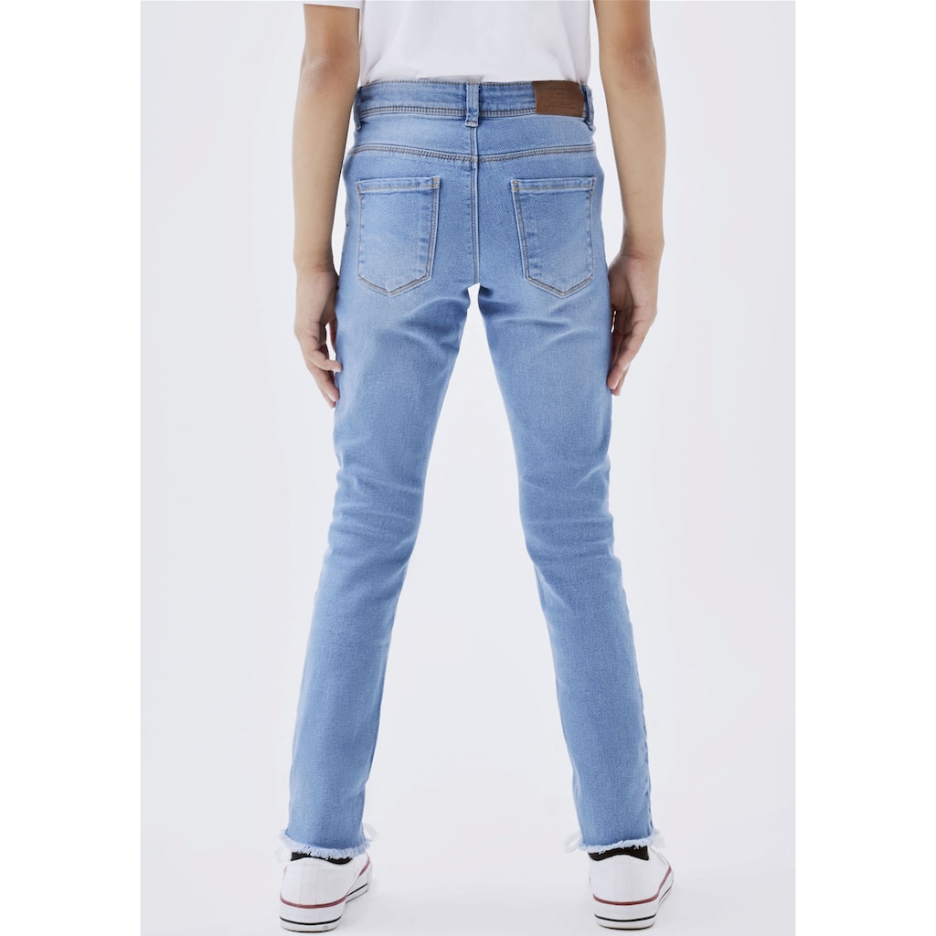Name It Skinny-fit-Jeans »NKFPOLLY SKINNY JEANS 1191-IO NOOS«, Used-Optik