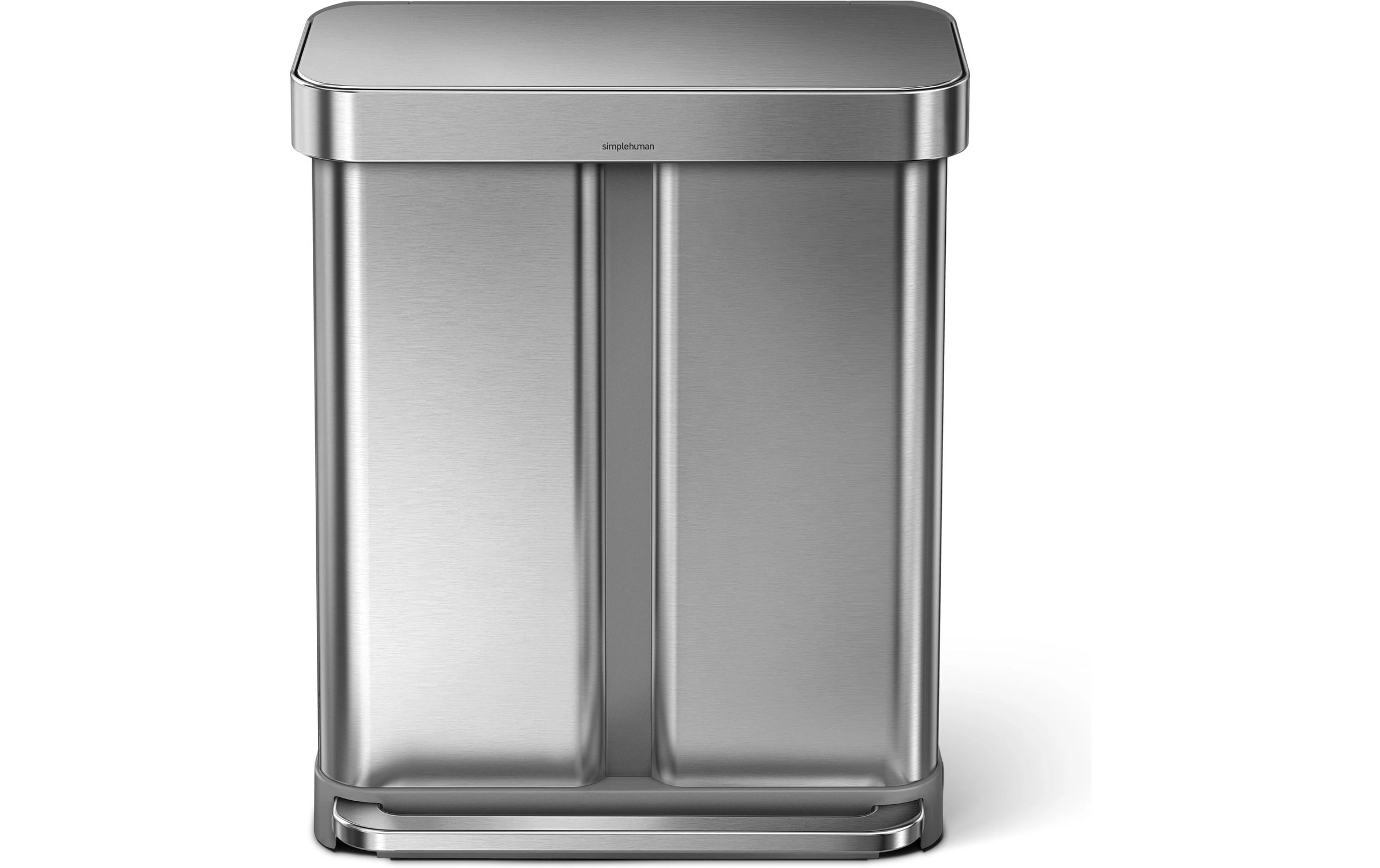 simplehuman Mülleimer "Doppelkammer 58 l"
