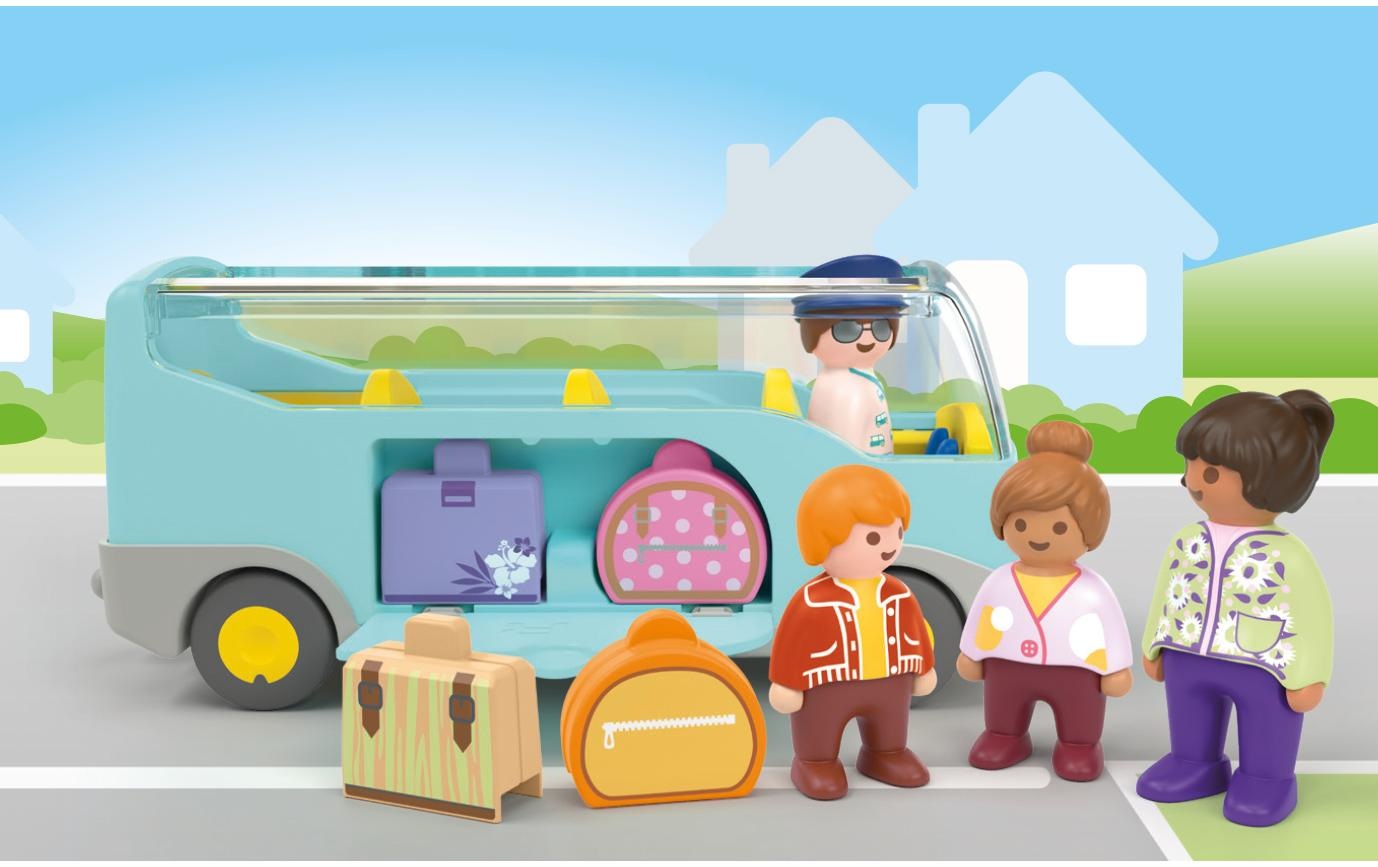 Playmobil® Spielbausteine »Junior Reisebus 71682«, (9 St.)