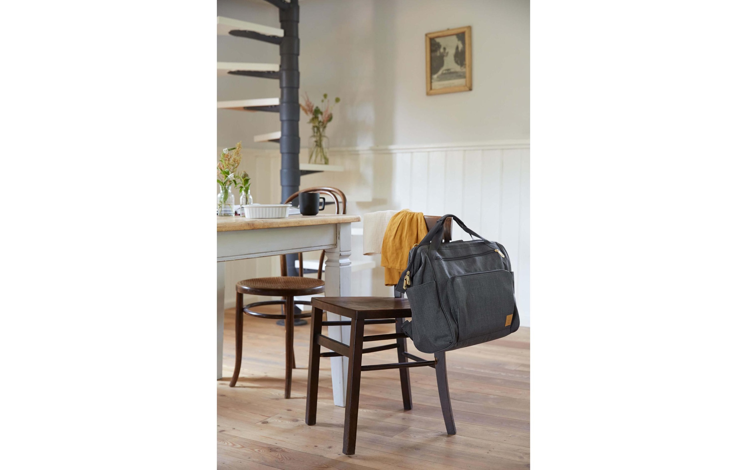 LÄSSIG Wickeltasche »Goldfarbenie Twin Anthracite«