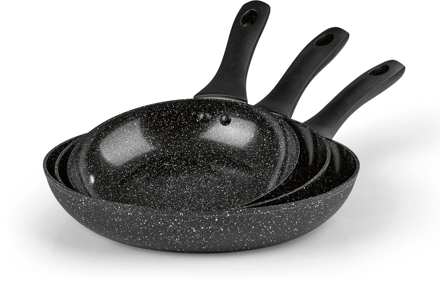 BRATmaxx Bratpfanne »Aluminium Pfannen Set 3 Stück 20 cm/24 cm/28 cm«, Aluminium
