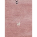 carpetfine Wollteppich »Gabbeh Uni«, rechteckig, reine Wolle, handgewebt, Gabbeh Loom Tiermotiv, auch als Läufer