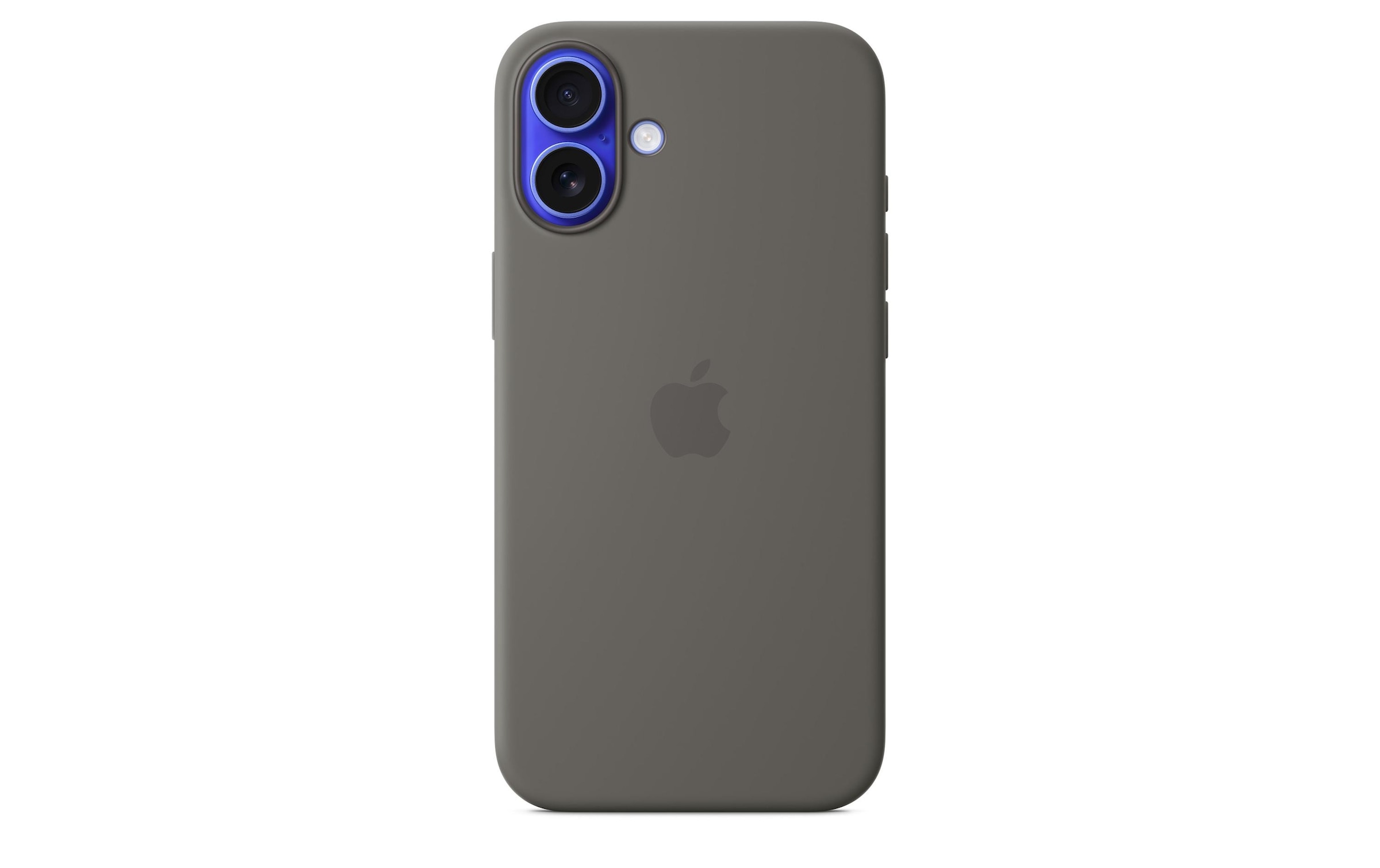 Apple Smartphone Silikon Case mit MagSafe, iPhone 16 Plus, Steingrau