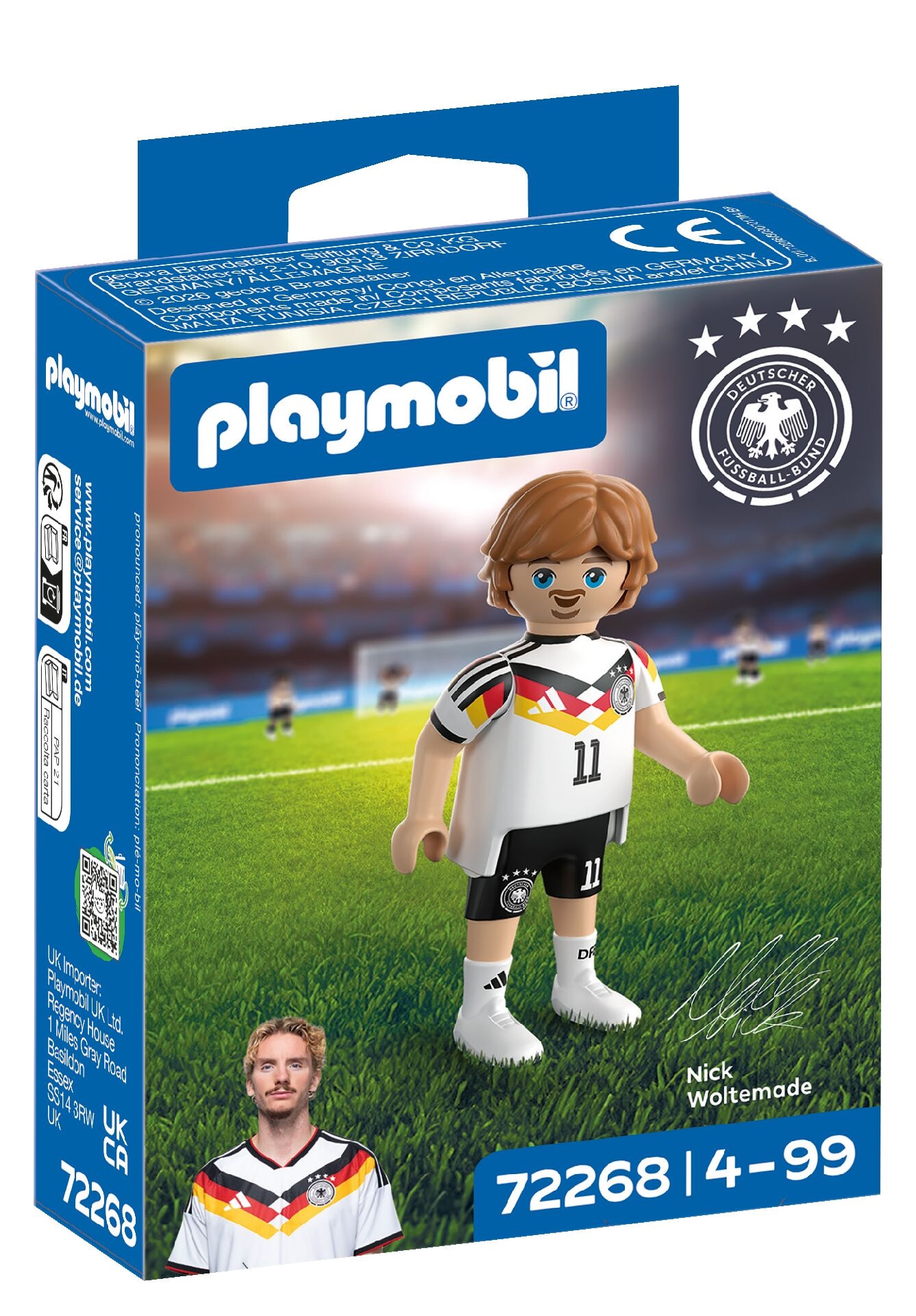 Playmobil Konstruktions-Spielset "Nick Woltemade (72268), DFB" Made in Europe