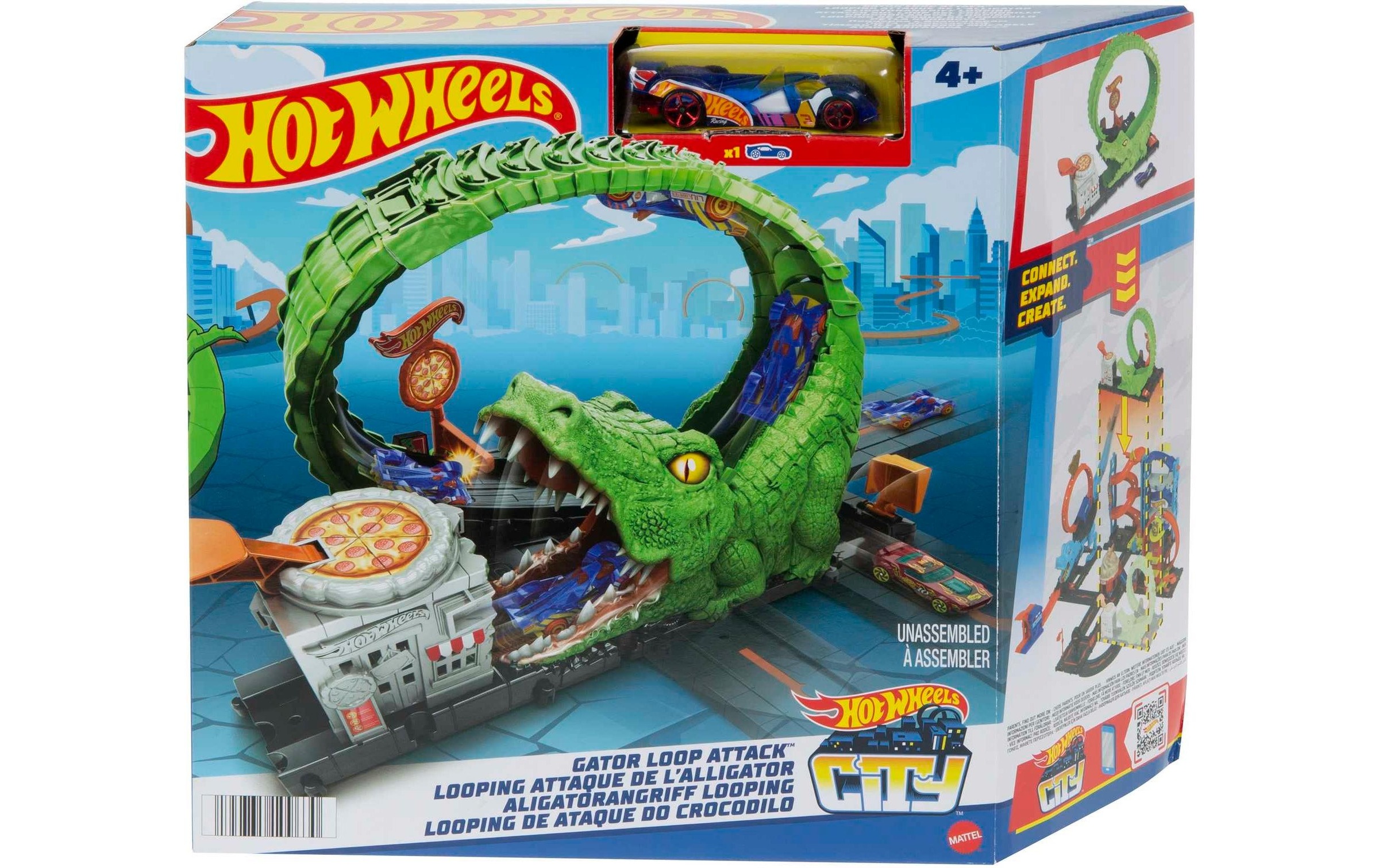 Hot Wheels Spielzeug-Auto »City Aligatorangriff Looping«