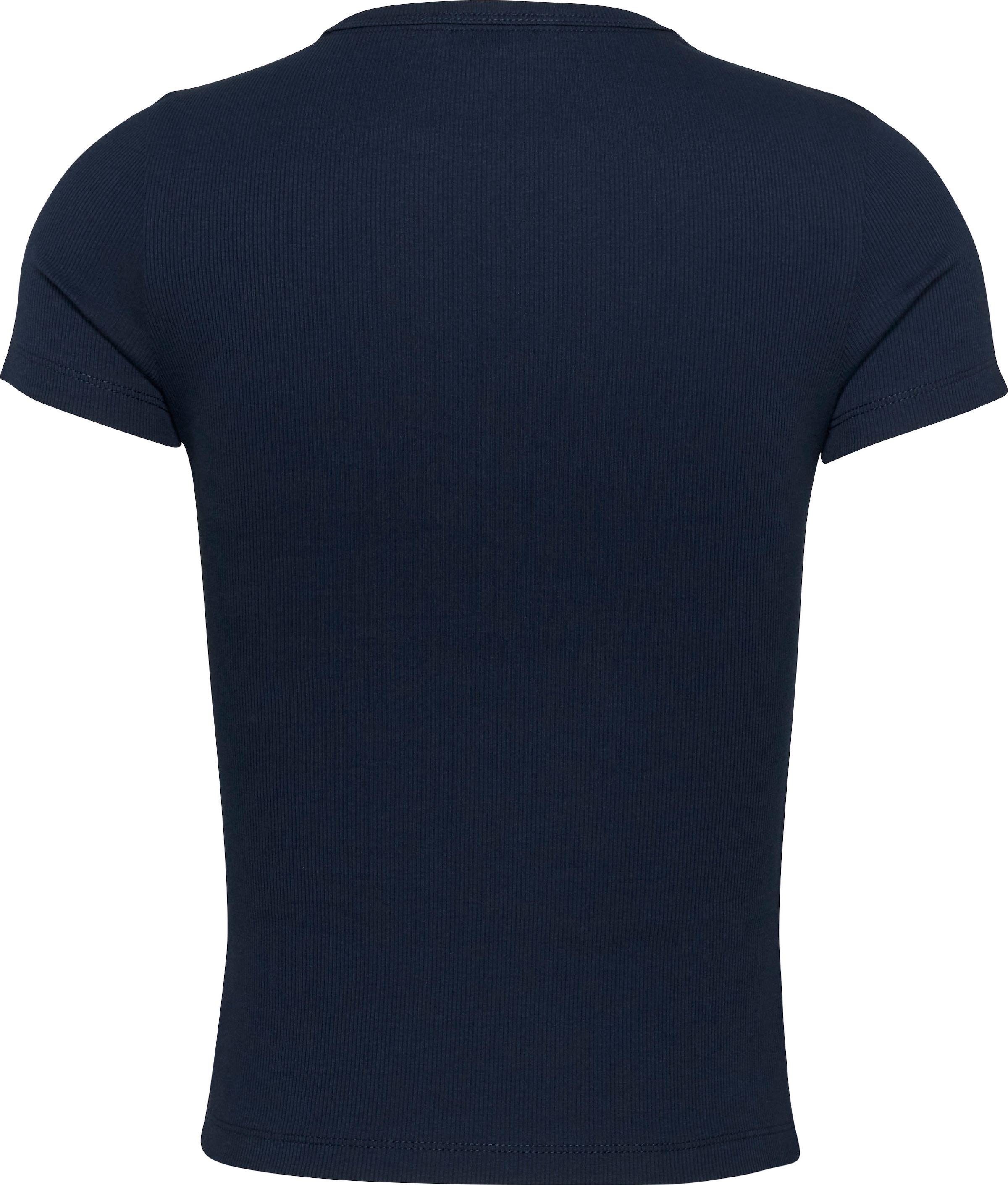 Tommy Jeans T-Shirt »TJW SLIM BADGE RIB TEE«, in Rippoptik
