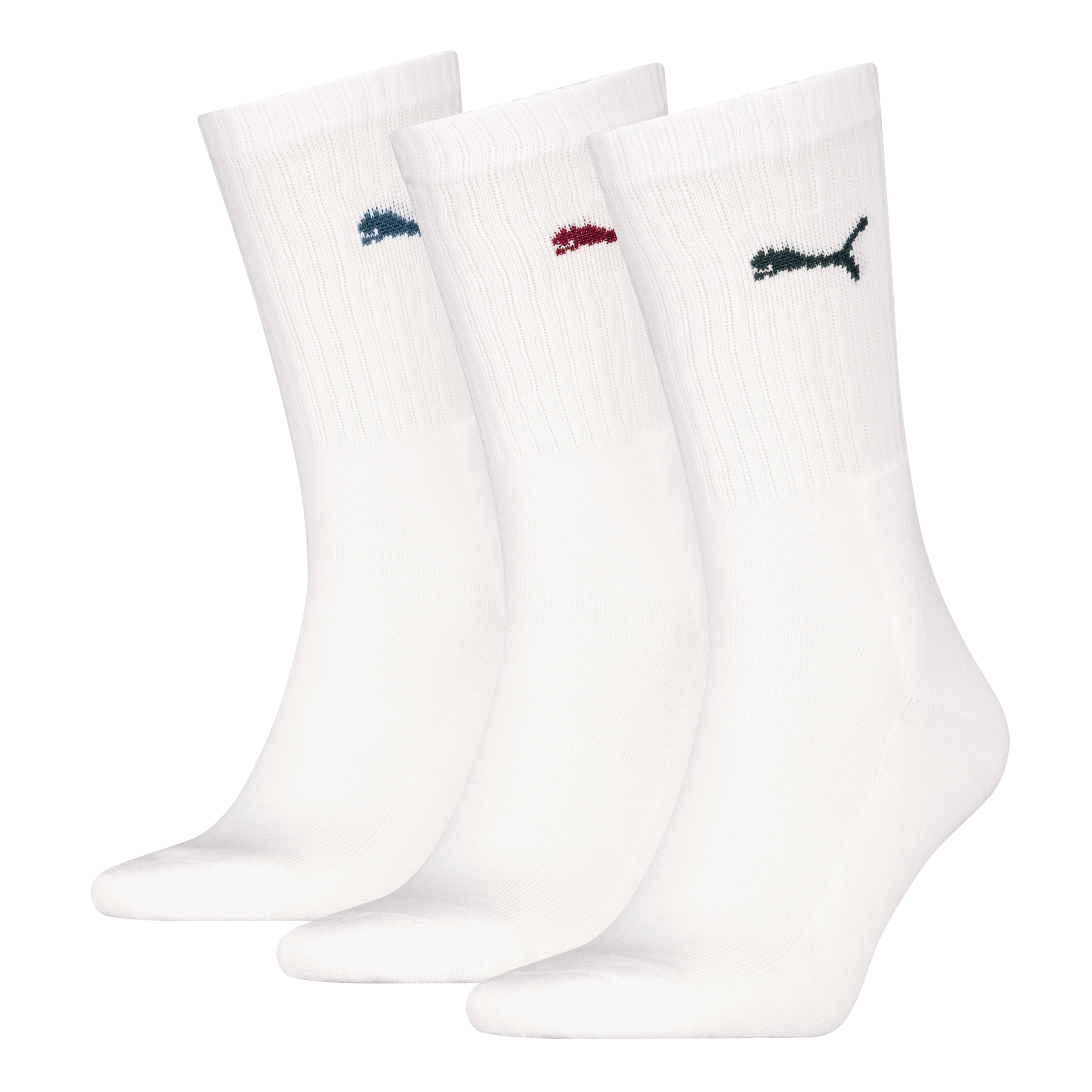 PUMA Socken »PUMA UNISEX CREW SOCK 3P« 3 Paar, mit farblichem Logo