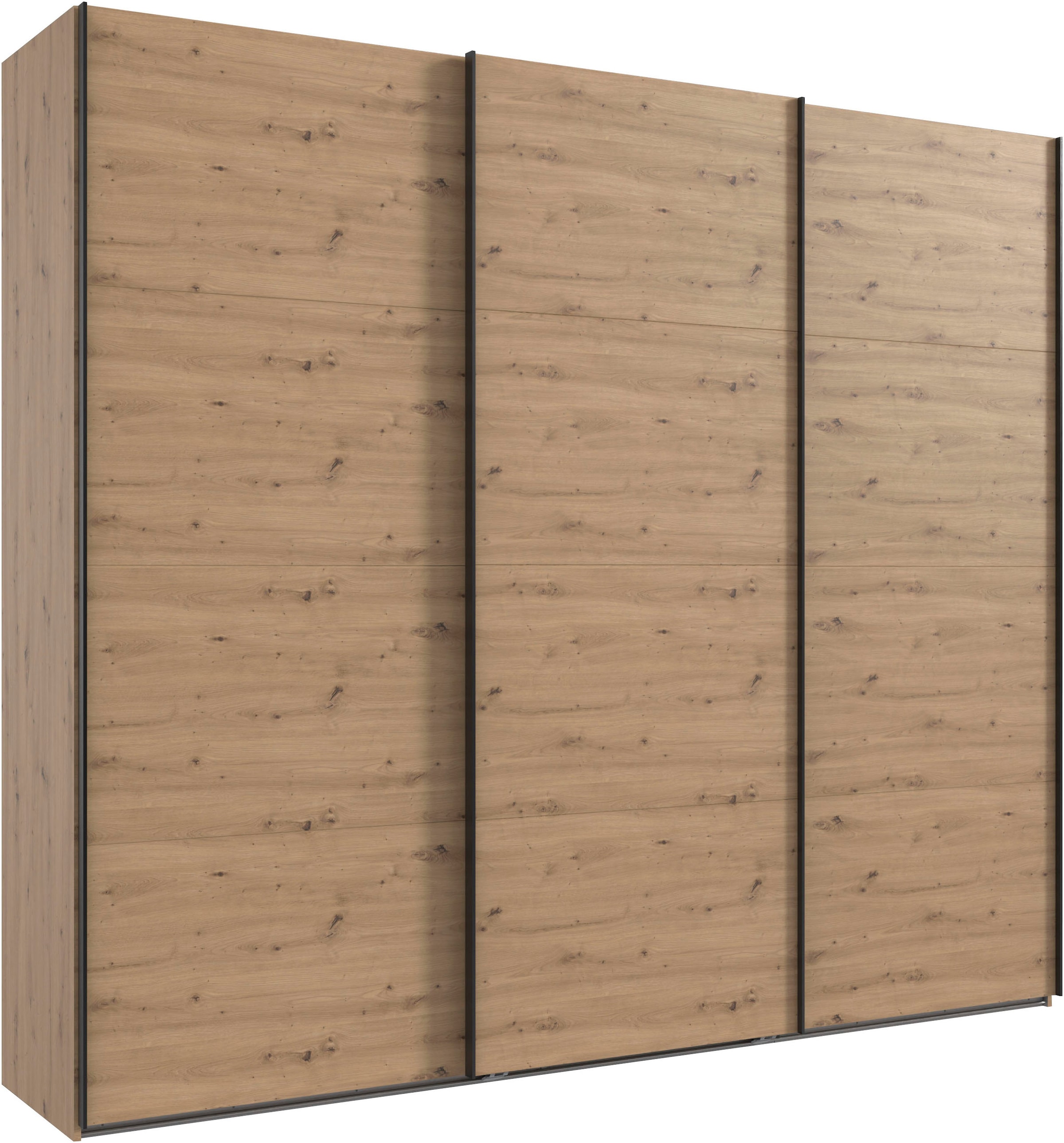 Wimex Kleiderschrank »Mugano, Made in Germany, Lieferung bis in Deine Etage und Stellort« wähle Deine Ausstattung: Basic oder Premium!, 3 Schwebetüren, grosse Grössen, mit oder ohne Spiegel, Metallgriffe