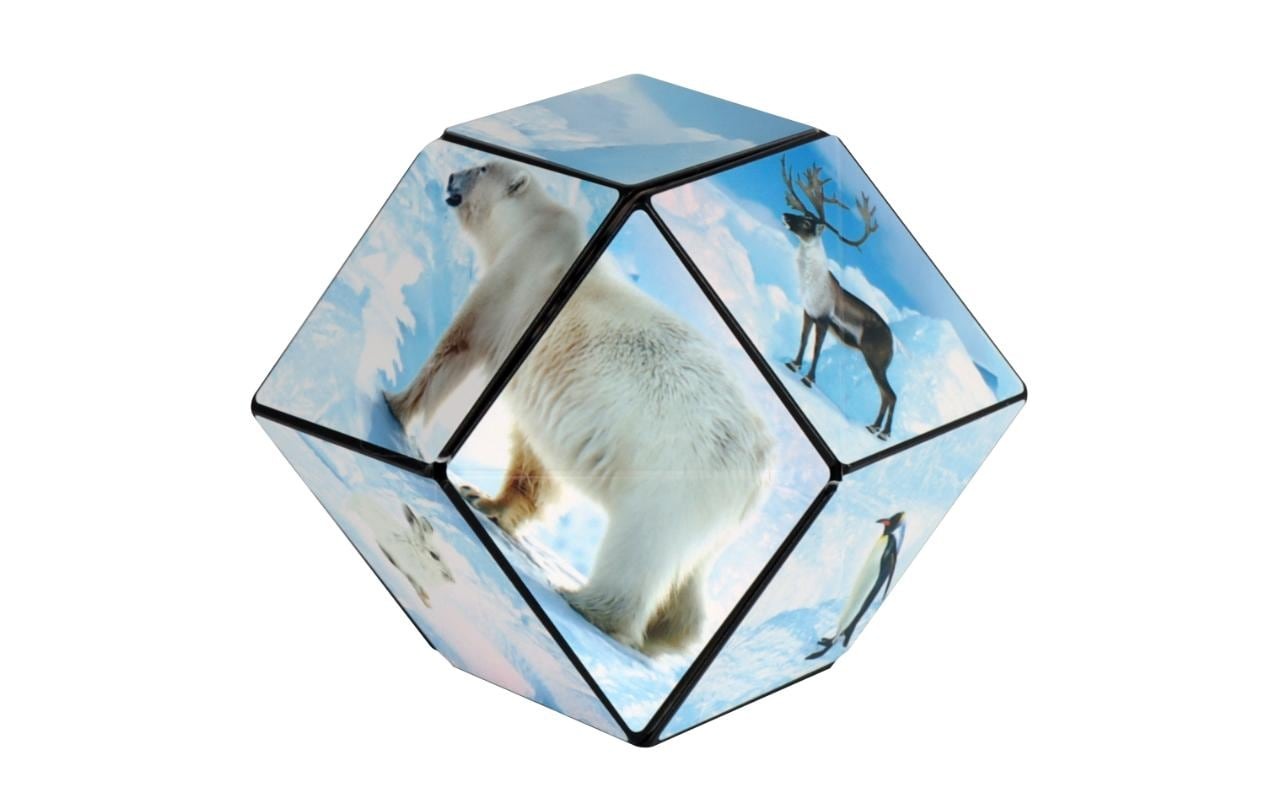 3D-Puzzle »Shashibo Cube Arctic«