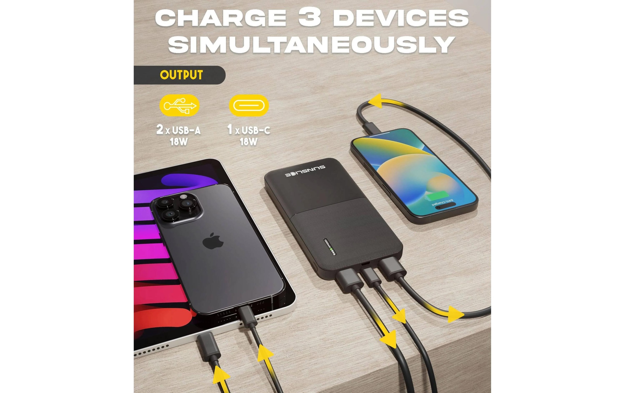 Powerbank »SunSlice Gravity 10 - 10000 mAh«