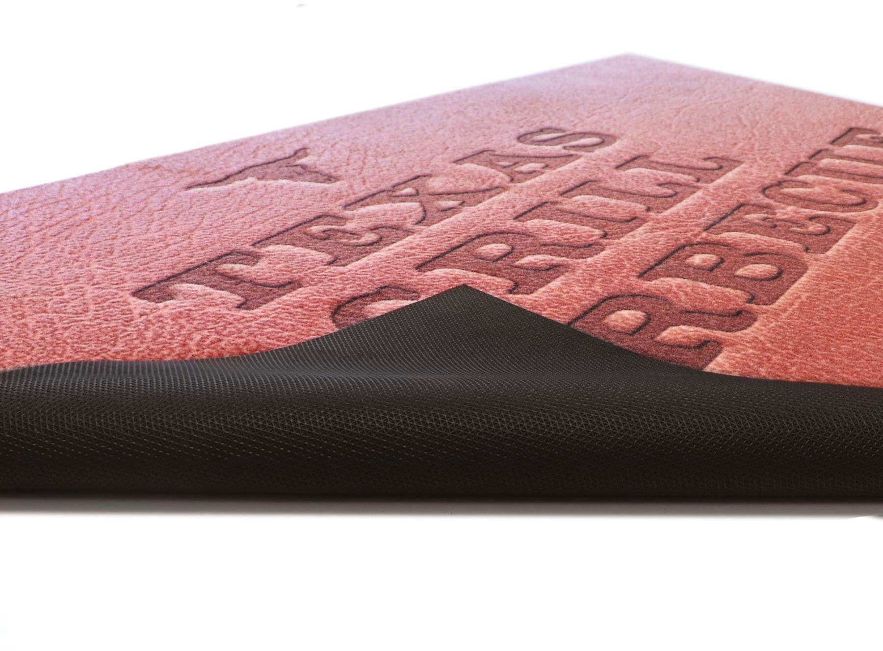 Primaflor-Ideen in Textil Fussmatte »BBQ Grillunterlage TEXAS, Made in Belgium«, rechteckig, 5 mm Höhe, Grillmatte ideal als Bodenschutz, mit Spruch, rutschhemmend, waschbar