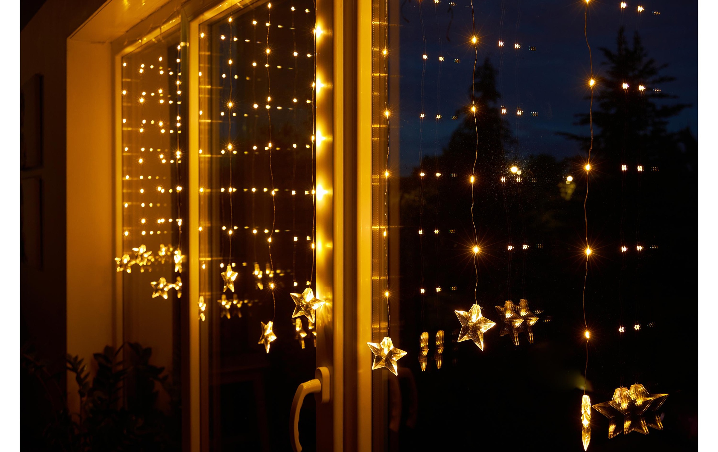 LED-Lichtervorhang »Dameco mit 11 Strängen, 83 LEDs, 80 x«, 83 St.-flammig