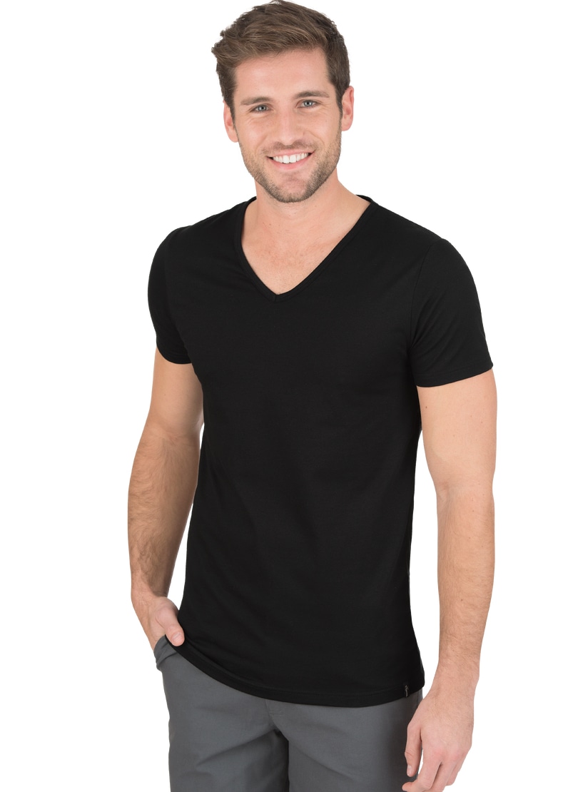 T-Shirt »TRIGEMA V-Shirt Slim Fit«