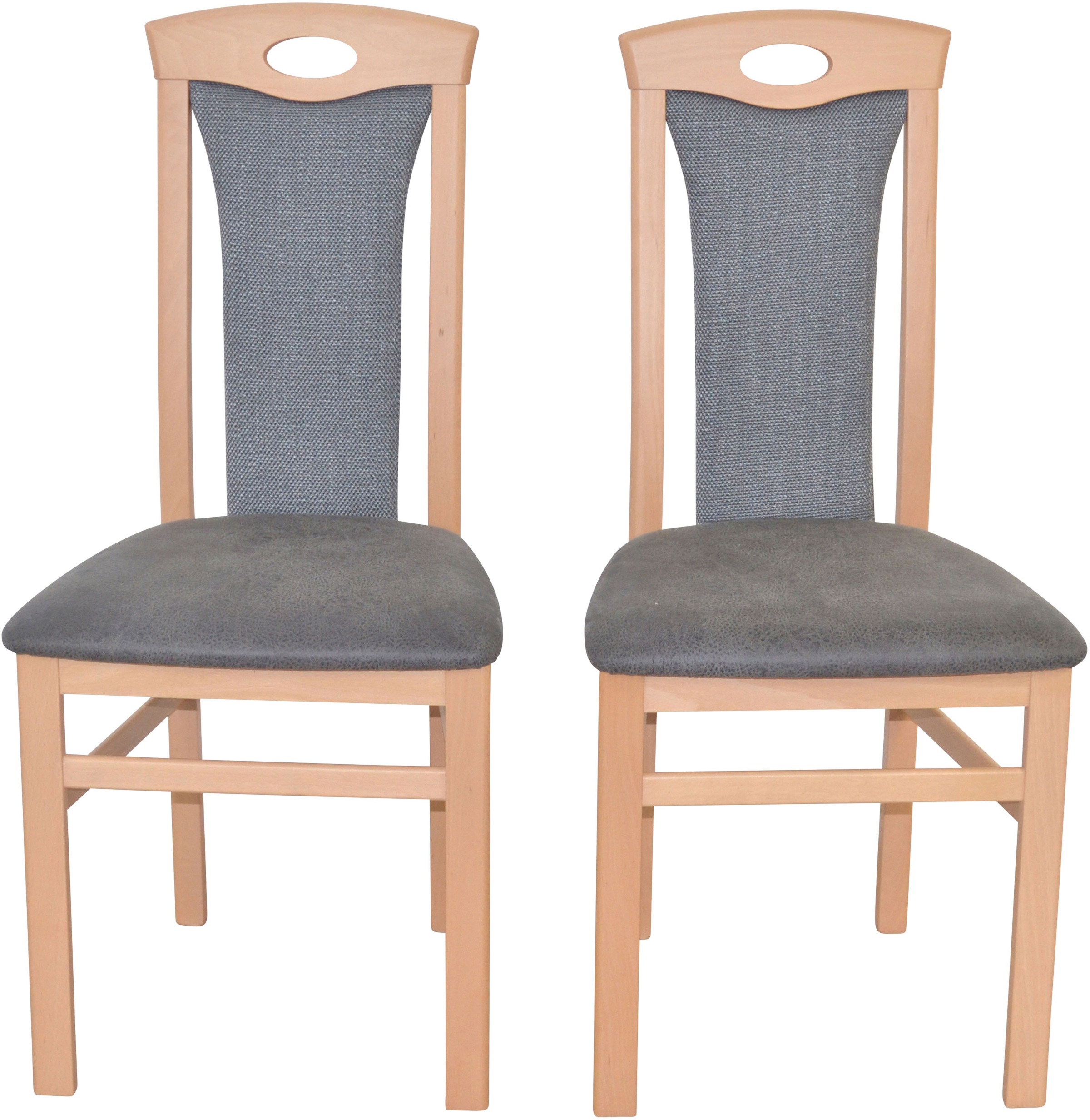 HOFMANN LIVING AND MORE 4-Fussstuhl, (Set), 2 St., Polyester-Kunstleder