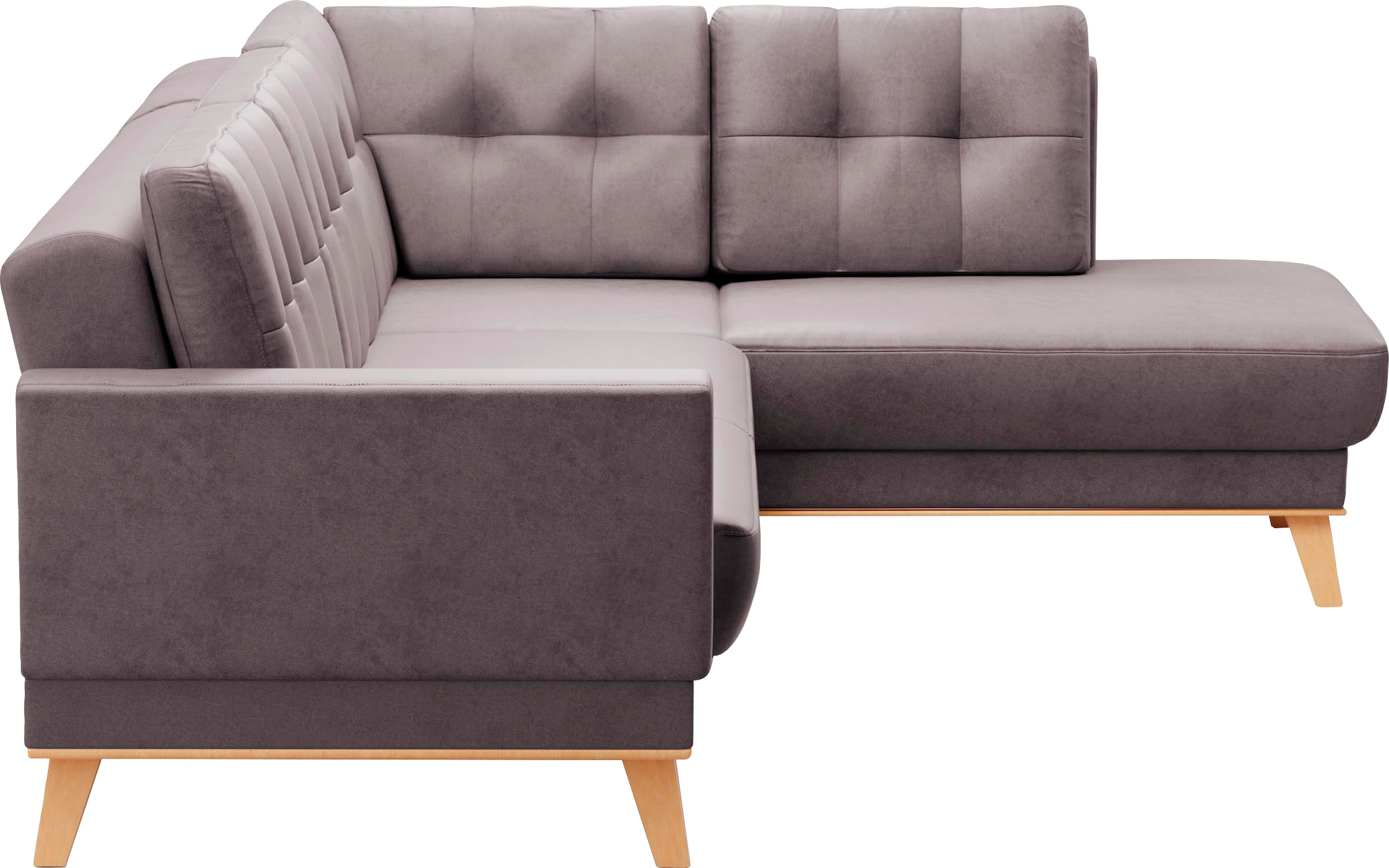 sit&more Ecksofa »Lavida L-Form«, wahlweise mit Kippfunktion und Bettkasten