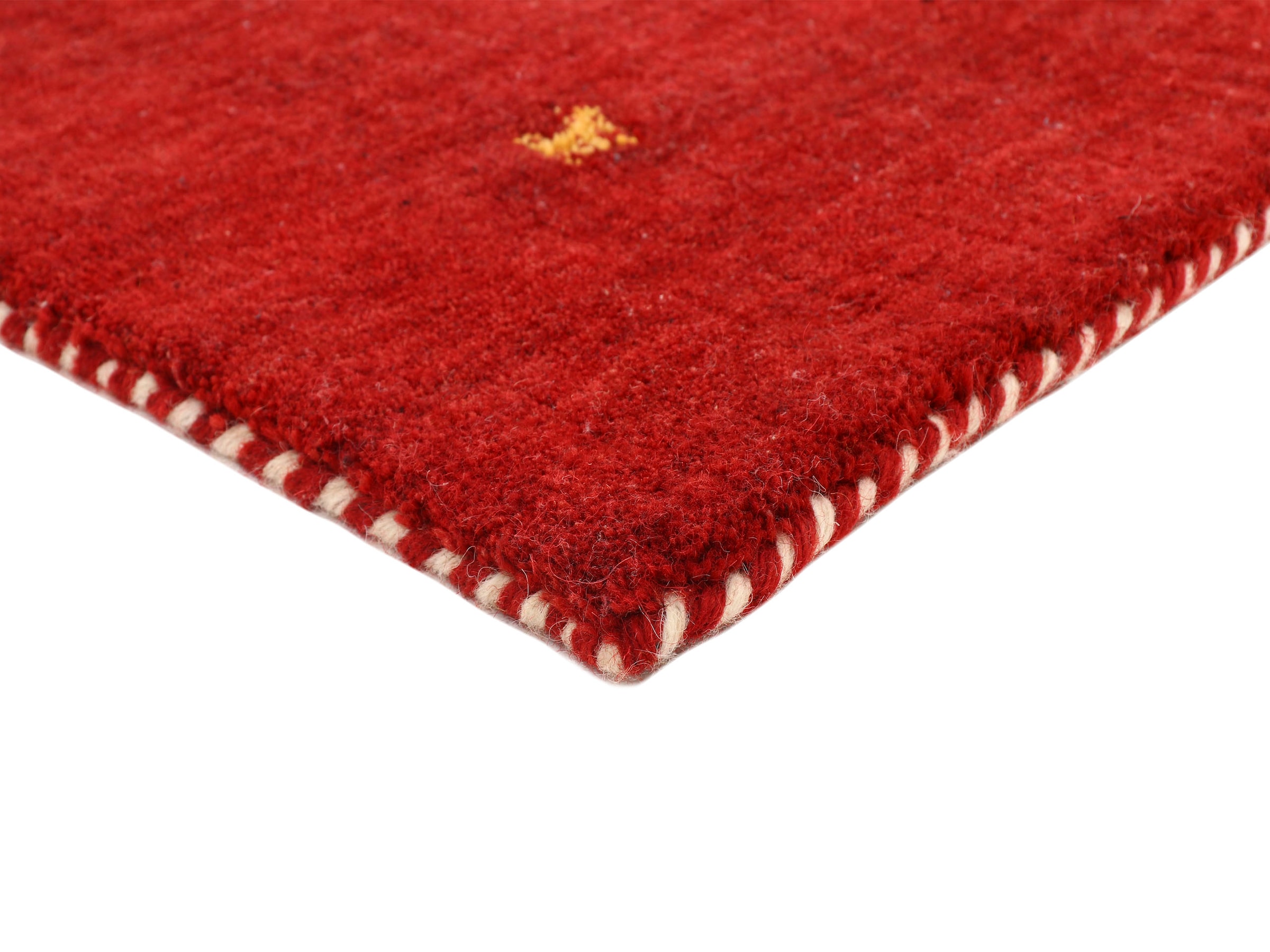 carpetfine Wollteppich »Gabbeh Uni«, rechteckig, 15 mm Höhe, reine Wolle, handgewebt, Gabbeh Loom Tiermotiv, auch als Läufer