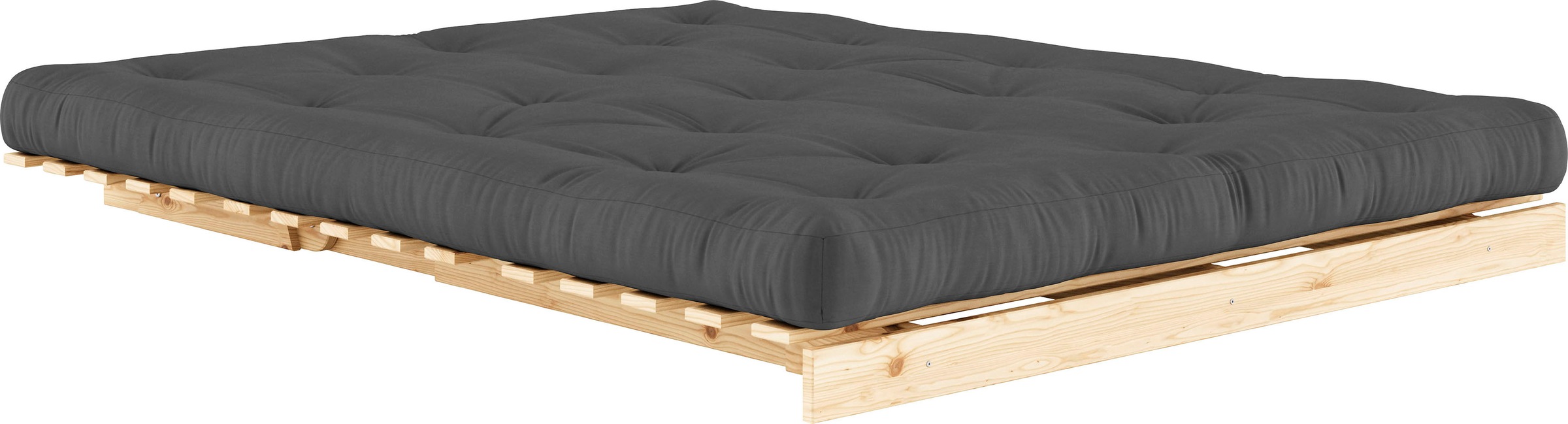 Karup Design Schlafsofa »Roots 160 Schlafsofa, Gästebett, Sofa mit Futonmatratze«, (2 St.), Inkl. Futonmatratze, Liegefläche 160x200 cm, FSC® zertifizierte Kiefer