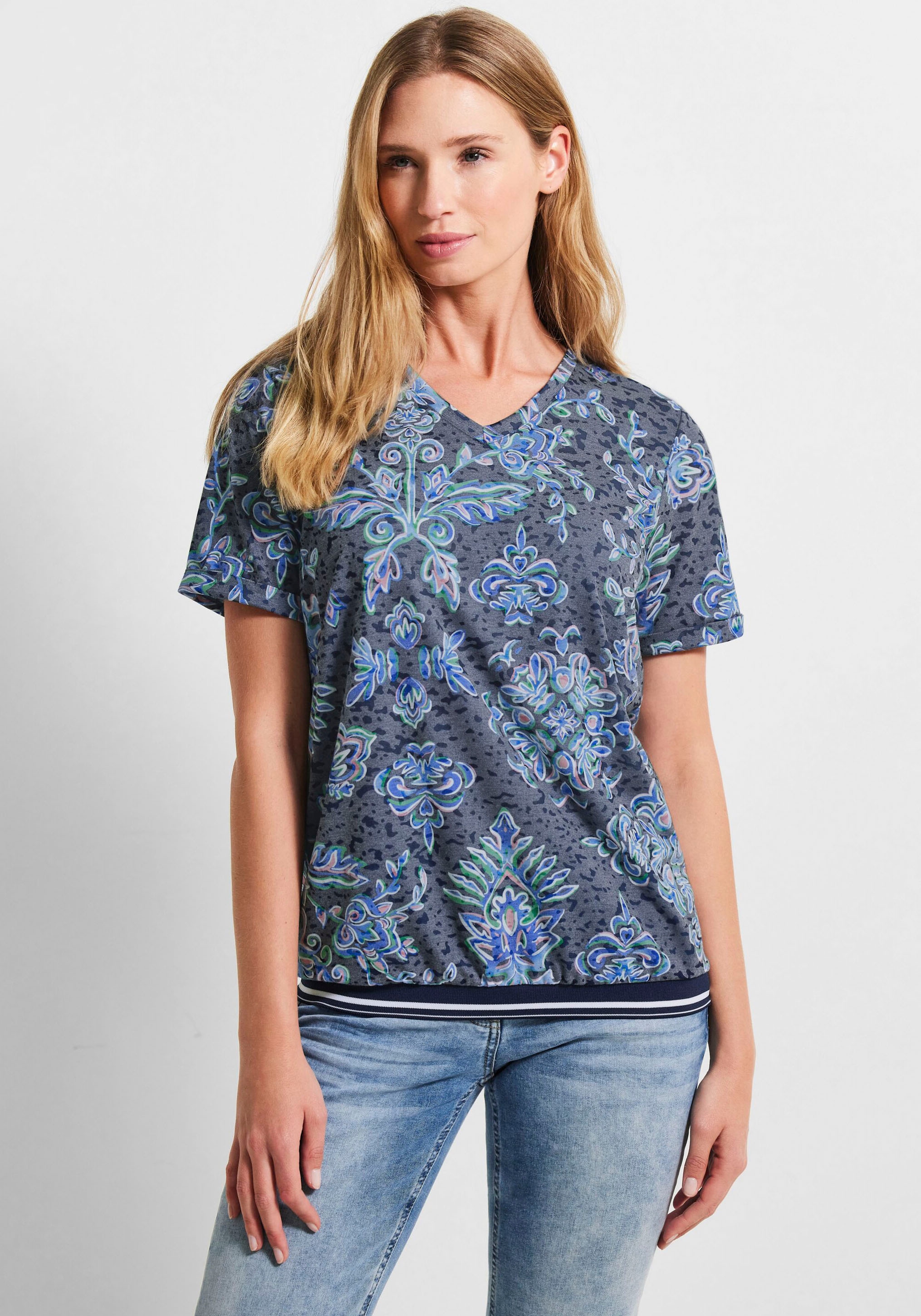 Cecil Print-Shirt, in einem Out angesagten Jelmoli-Versand Schweiz shoppen Look online Burn bei