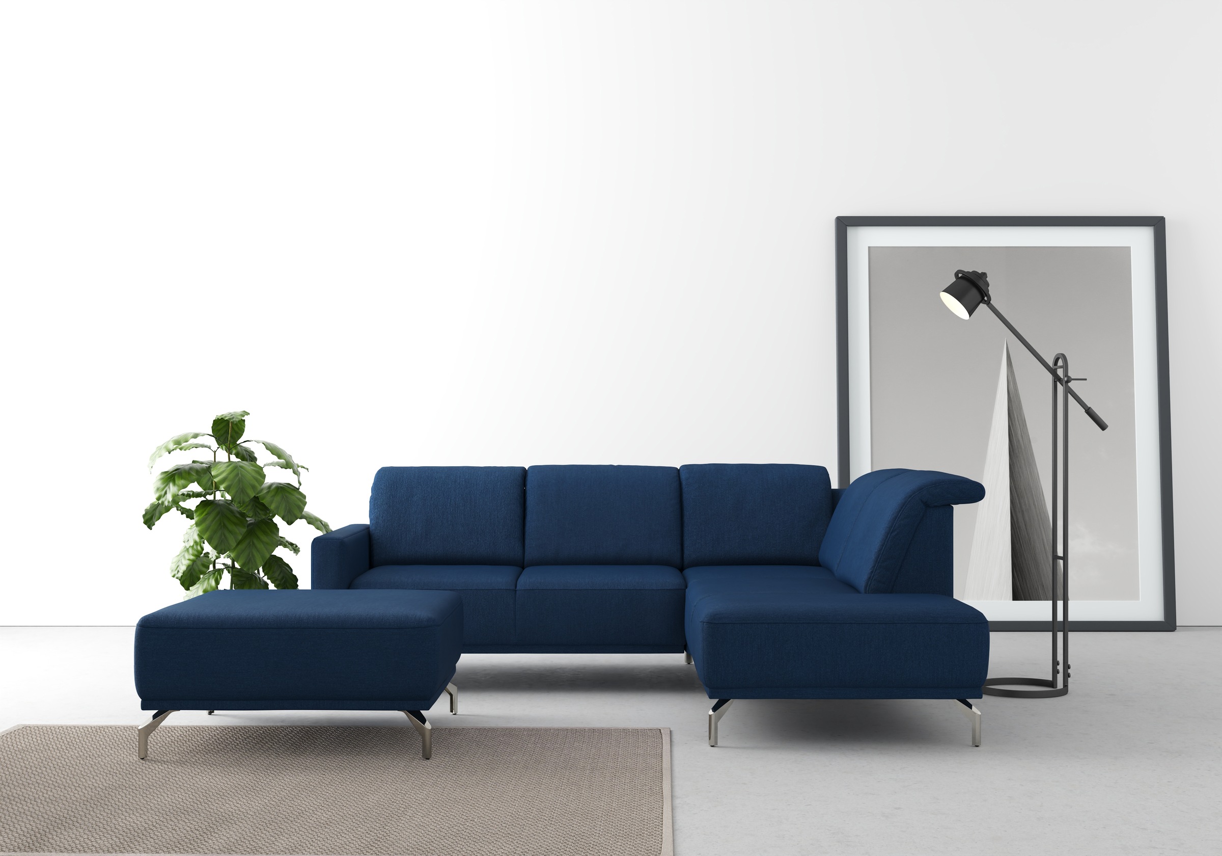 sit&more Ecksofa »Bailando L-Form«, wahlweise mit Kopfteilverstellung und Vorziehsitz, motorisch