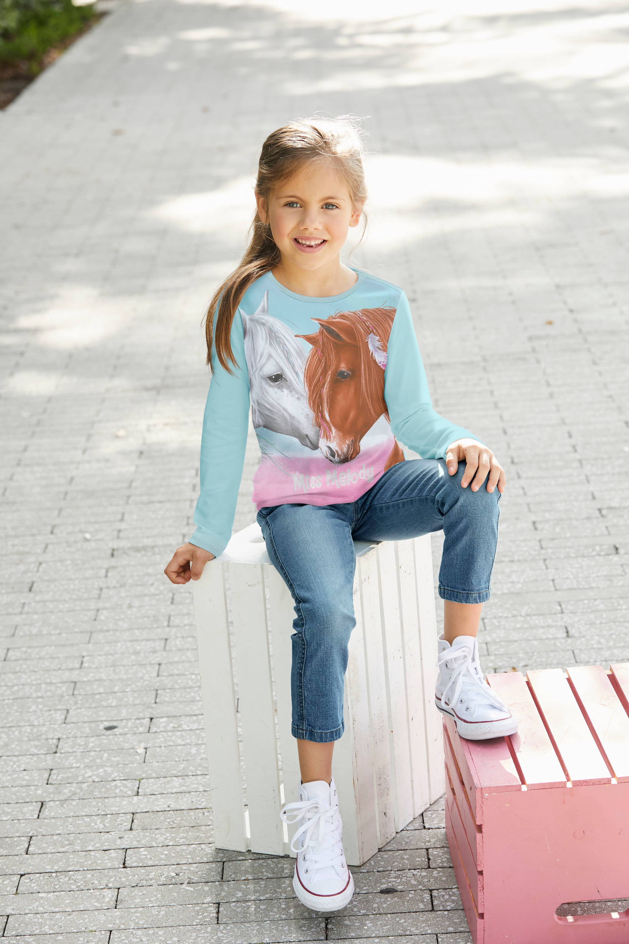 ✵ Miss Melody Langarmshirt, für Pferde-Fans günstig bestellen |  Jelmoli-Versand