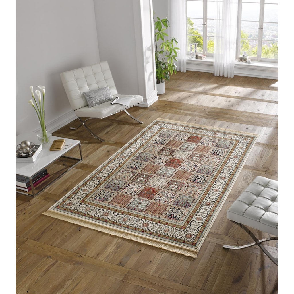 HANSE Home Teppich »Precious«, rechteckig, Orient Optik, weiche Viskose mit Fransen, Robust, Pflegeleicht