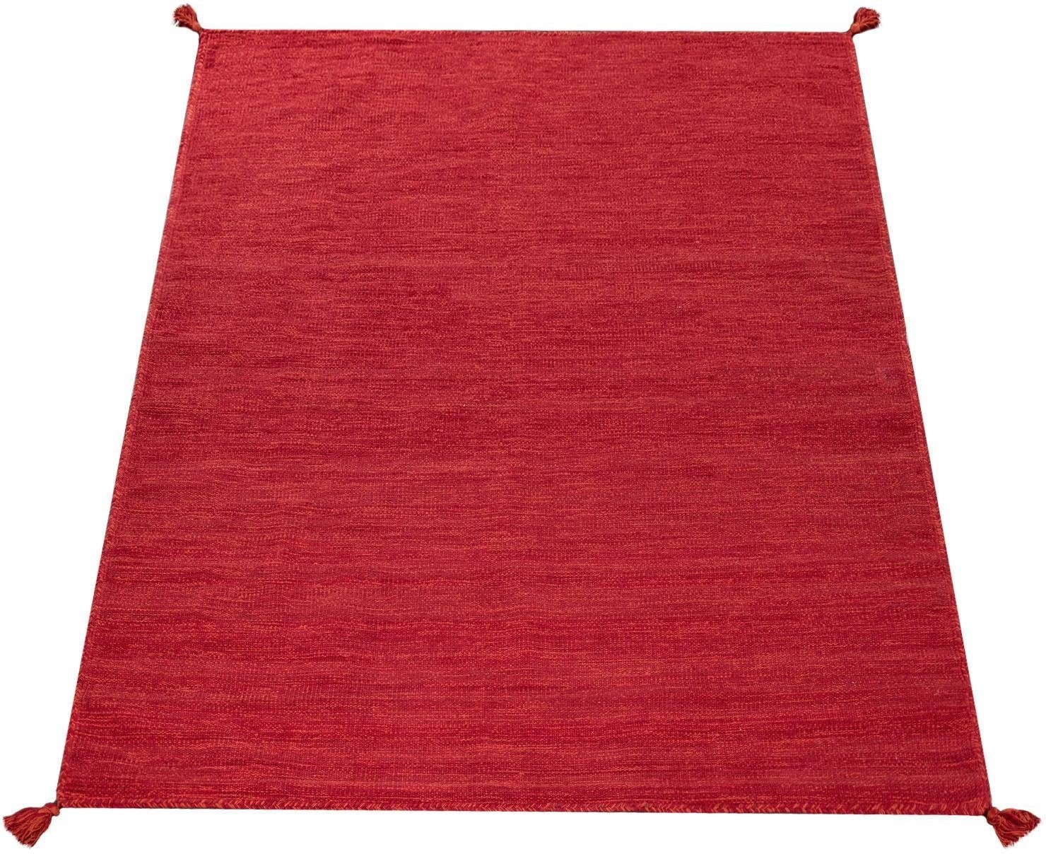 Teppich handgewebt, Uni | reine Home Baumwolle, rechteckig, kaufen online Flachgewebe, Handgwebt, »Kilim 210«, Farben Paco Jelmoli-Versand
