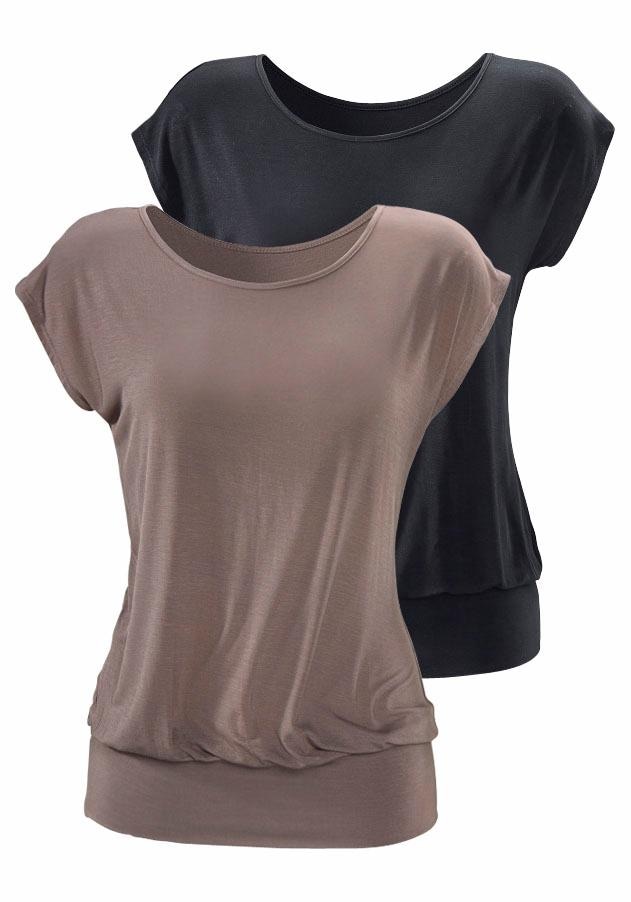 LASCANA Longshirt, breitem mit kaufen Jelmoli-Versand online Schweiz bei Bund (2er-Pack)