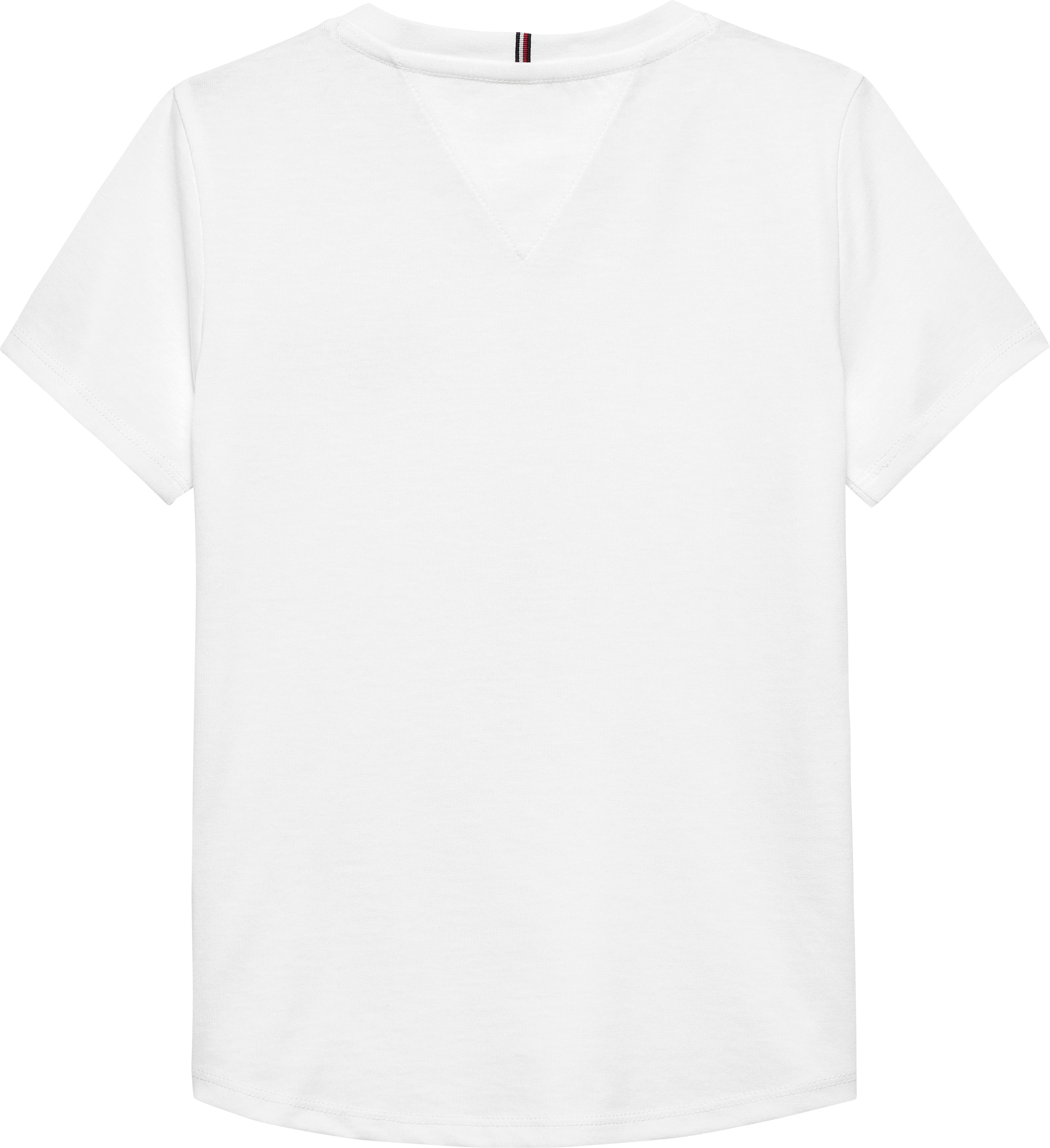 Tommy Hilfiger T-Shirt »TOMMY GRAPHIC FLOCK TEE S/S«, Kinder bis 16 Jahre, Druck