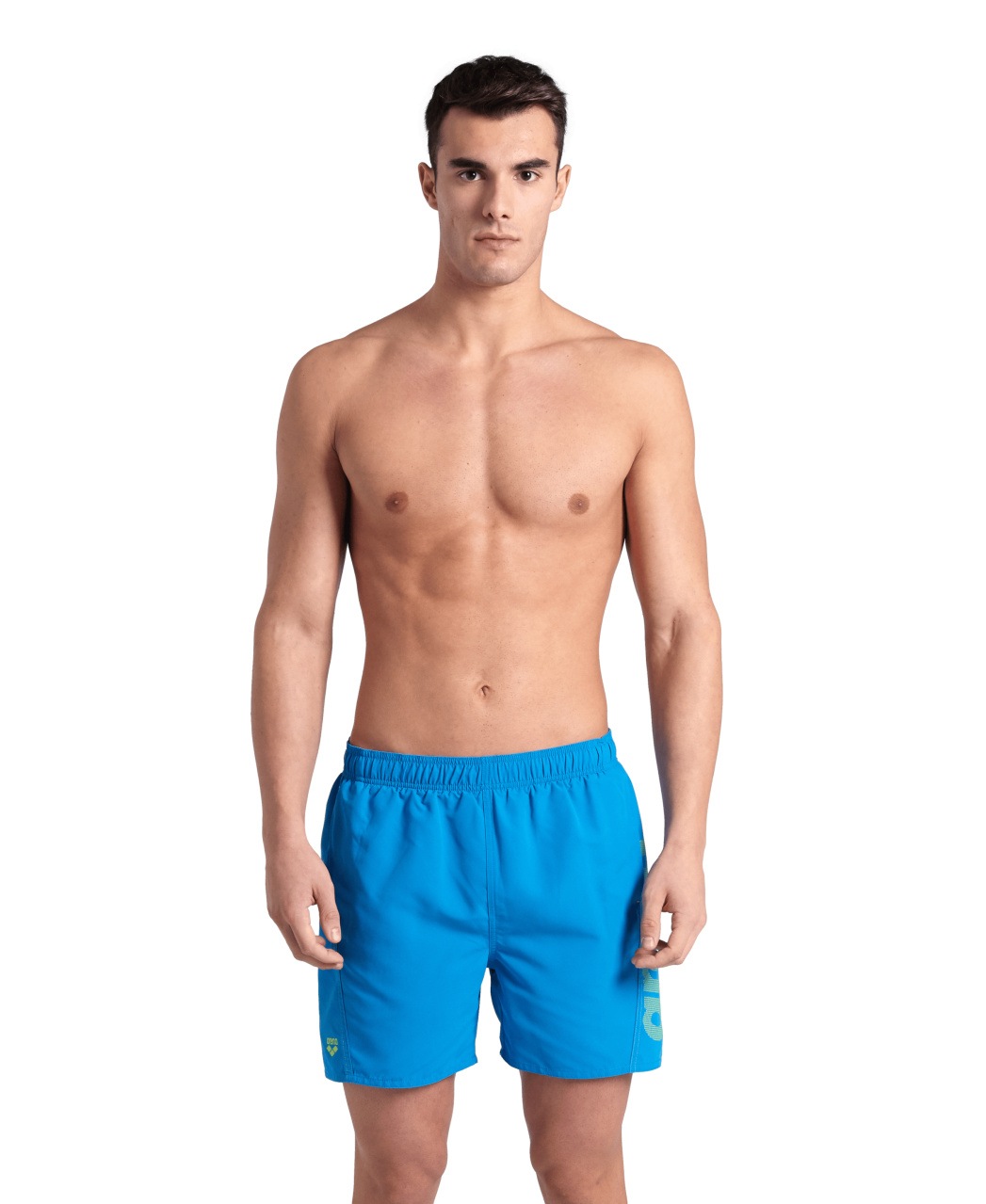 Arena Badeshorts »FUNDAMENTALS ARENA LOGO BOXER R« Schnelltrocknendes Material, elastischer Bund, flache Vorderseite
