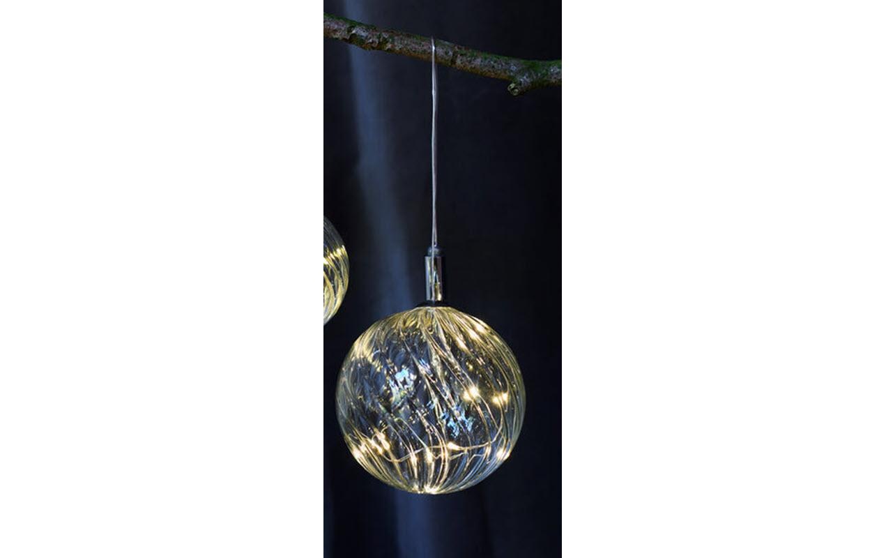 Weihnachtsbaumkugel »LED Weihnachtskugel Wave mittel«