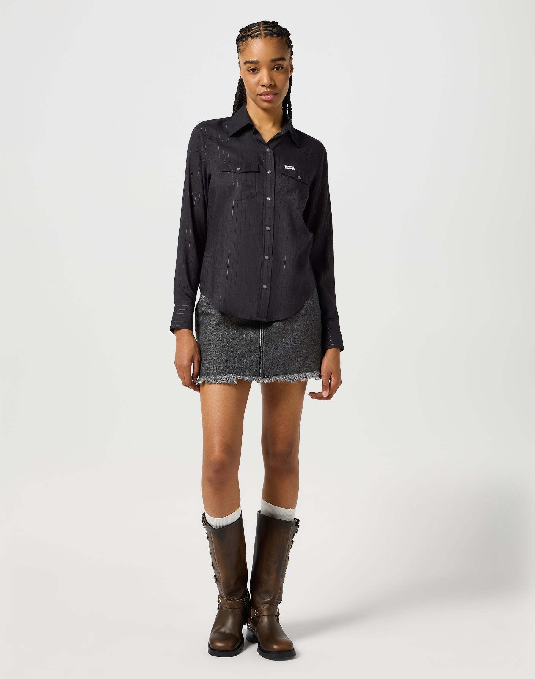 Wrangler Langarmbluse »Wrangler Langarmbluse Slim Western Shirt«