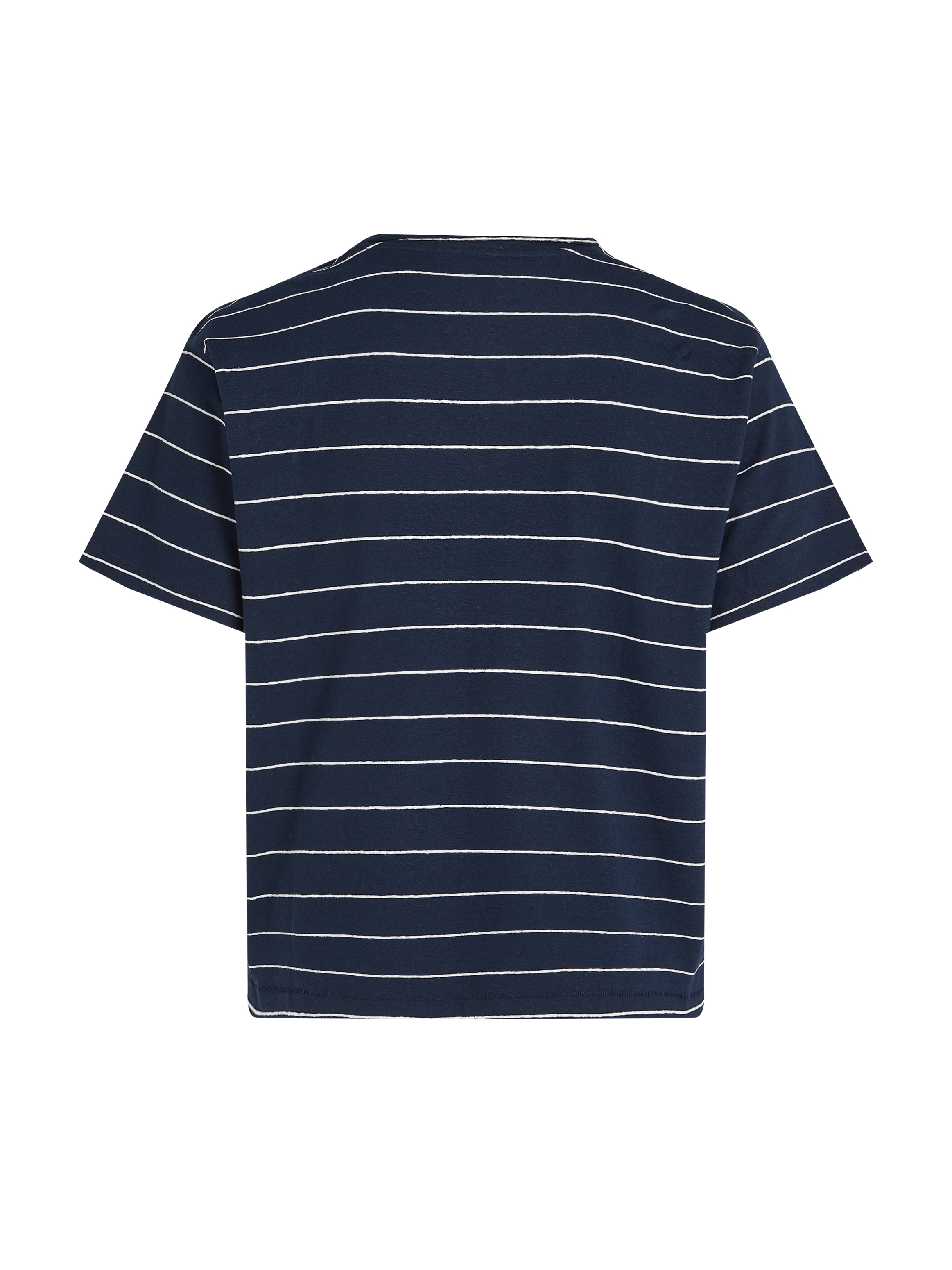 Tommy Hilfiger Curve V-Shirt »CRV MODERN CO LINEN V-NK SS«, in Grossen Grössen
