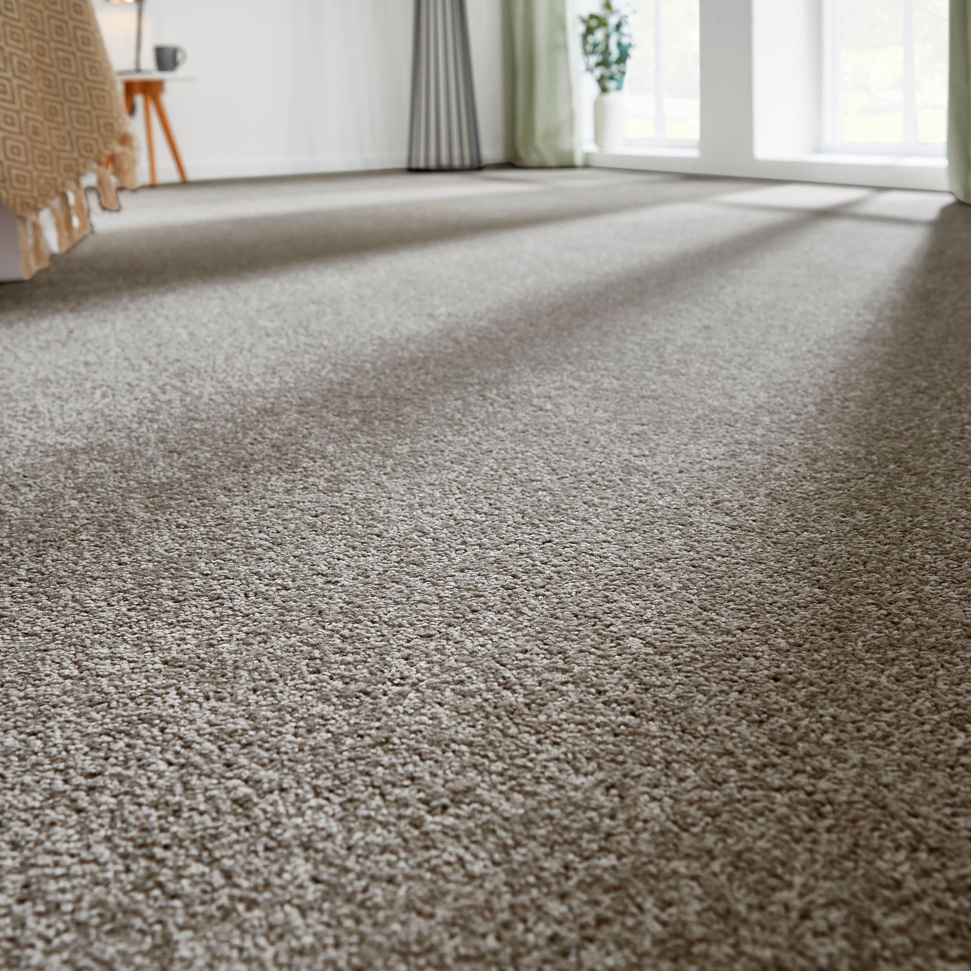 Andiamo Teppichboden »Ines, Kräuselvelours, Made in Netherlands«, rechteckig, 8,5 mm Höhe, Uni Farben, Breite 400 cm, strapazierfähig & pflegeleicht