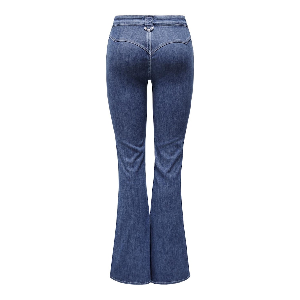 ONLY Bootcut-Jeans »ONLCHERYL MW RETRO FLARED CUTLINE DNM FG«