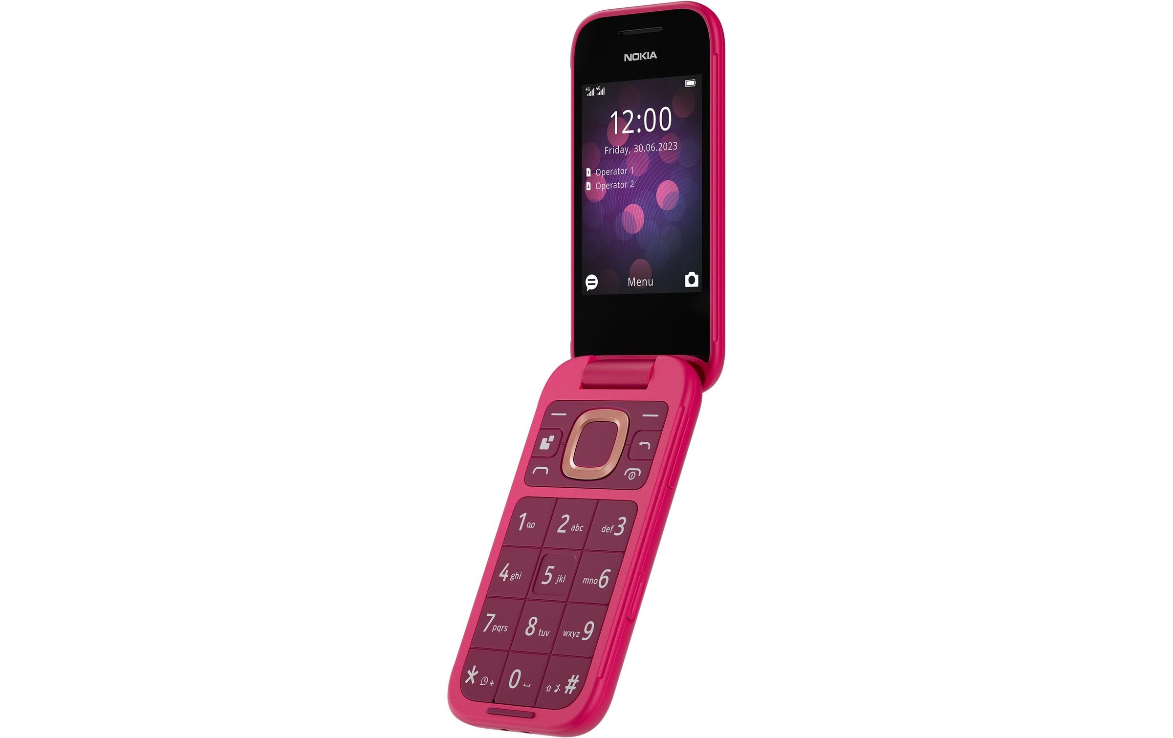 Nokia Smartphone »2660 Flip Pink«, Schwarz