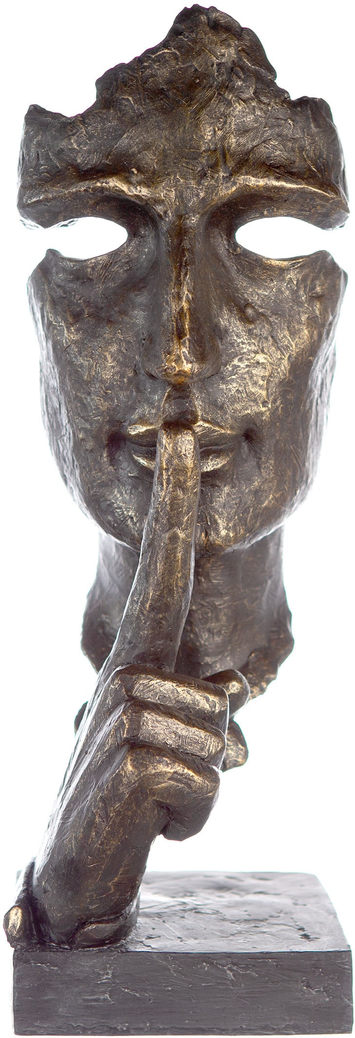 Gilde Jelmoli-Versand | Silence, Polyresin by online bronzefarben/grau«, bronzefarben/grau, bestellen Dekofigur Casablanca »Skulptur