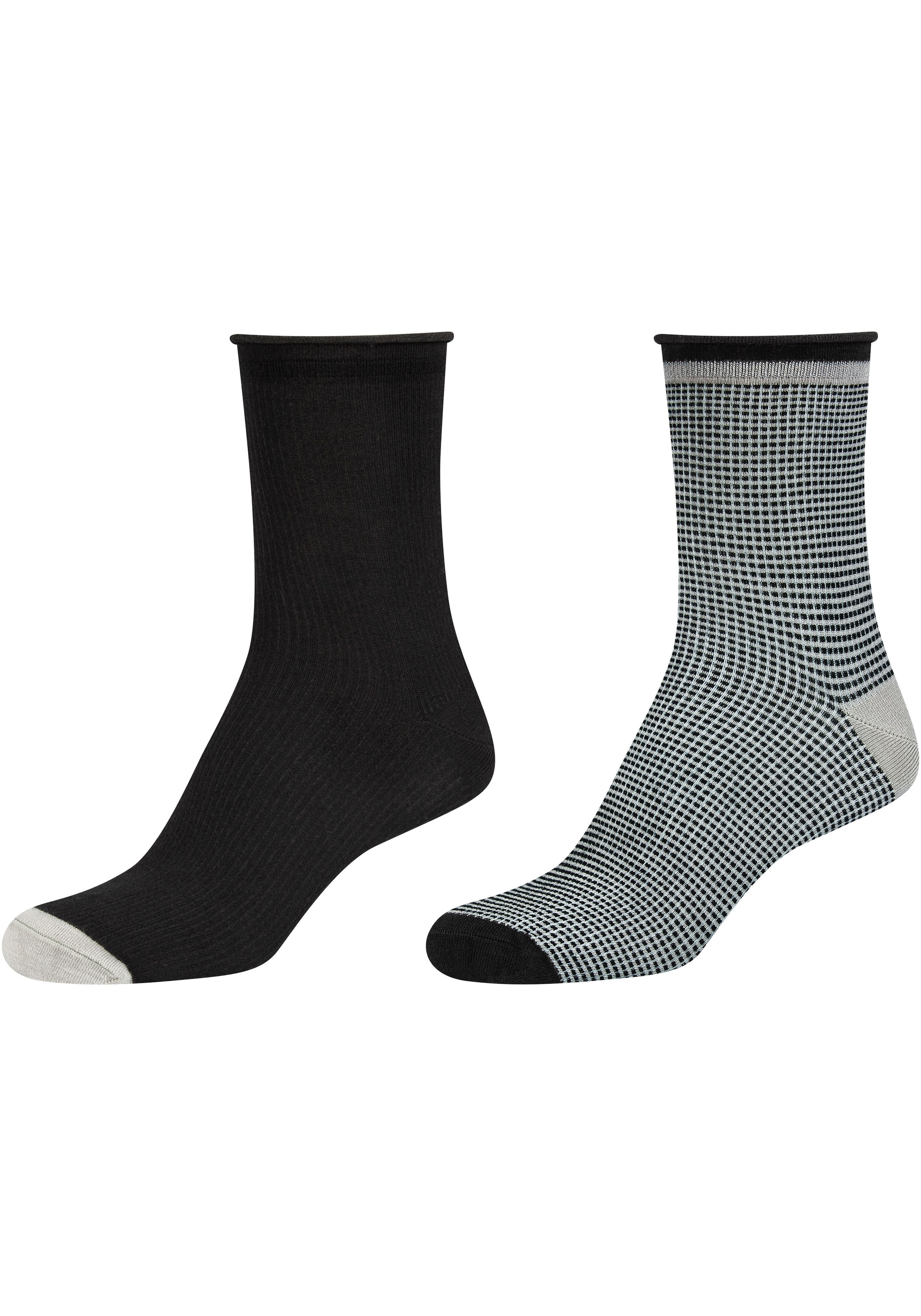 Camano Langsocken »silky touch«, (4 Paar), mit verstärkter Ferse
