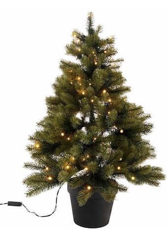 Creativ deco Künstlicher Weihnachtsbaum, mit schwarzem Kunststoff-Topf und... kaufen