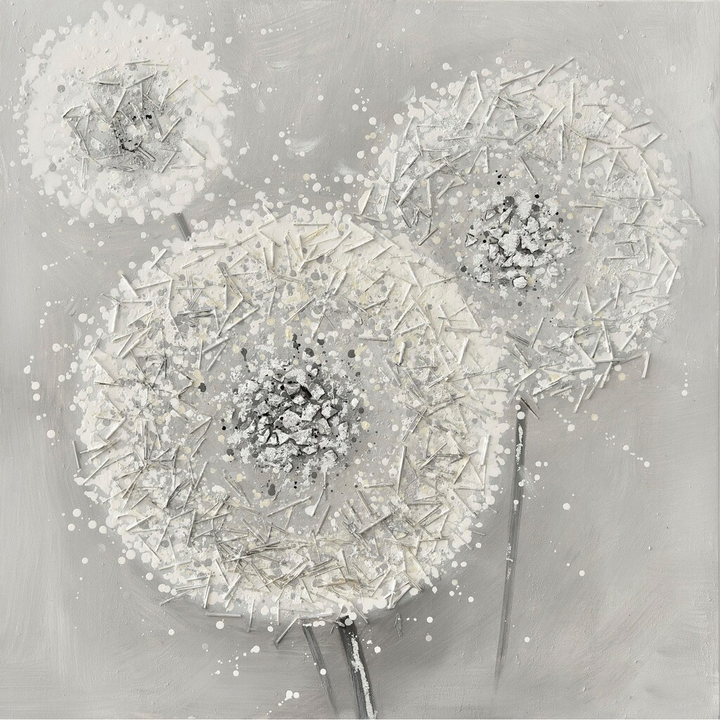 andas Ölbild »Dandelion«, Blumen-Blumenbilder, (1 St.)