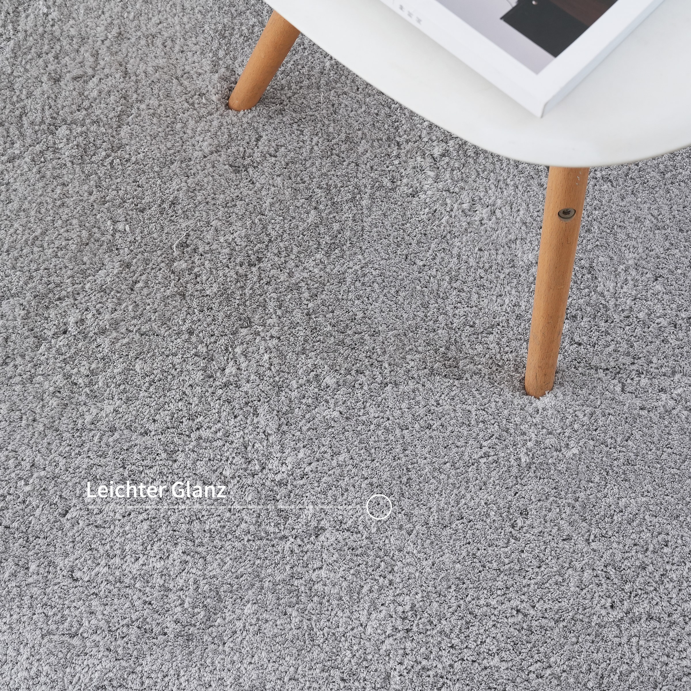 my home Hochflor-Teppich »Microfaser Teppich Magong, besonders weich, sehr feiner Flor«, rechteckig, 25 mm Höhe, uni, Wohnzimmer, Schlafzimmer, Kinderzimmer, auch rund und als Läufer