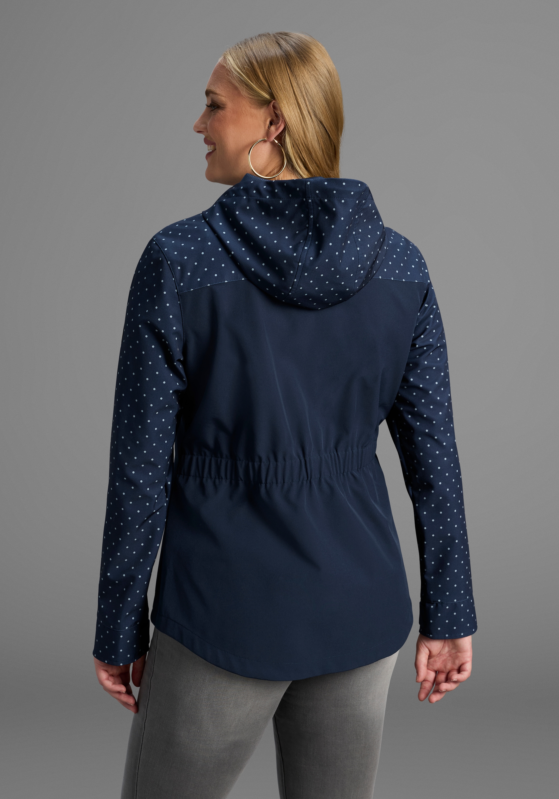 Polarino Softshelljacke, mit Kapuze, für den Übergang