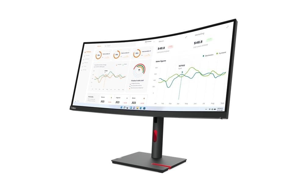 Lenovo LCD-Monitor »ThinkVision T34w-30«, 86,02 cm/34 Zoll, 3440 x 1440 px, UWQHD, 60 Hz