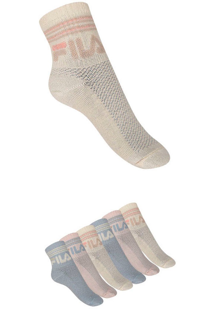 Fila Kurzsocken »JUNIOR GIRL QUARTER SOCKS« 6 Stk. tlg. mit dezentem Mustertextur