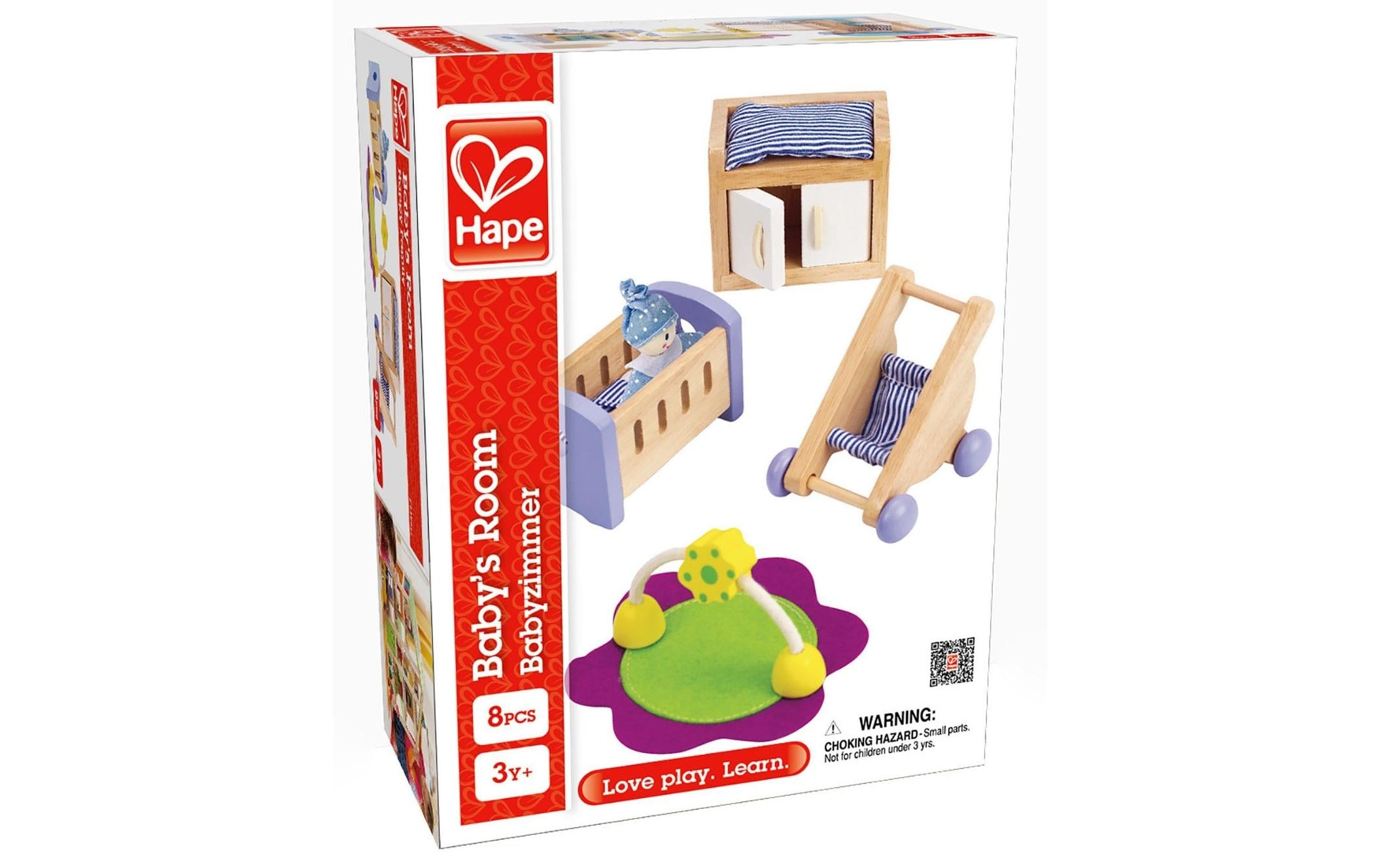 Hape Puppenmöbel »Babyzimmer 8tlg.«