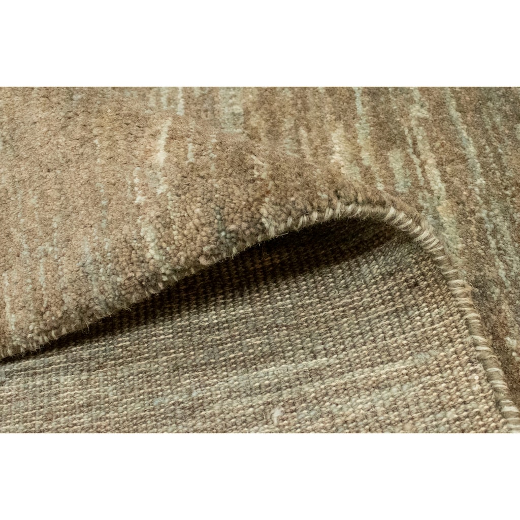morgenland Wollteppich »Gabbeh Teppich handgeknüpft grau«, rechteckig, handgeknüpft
